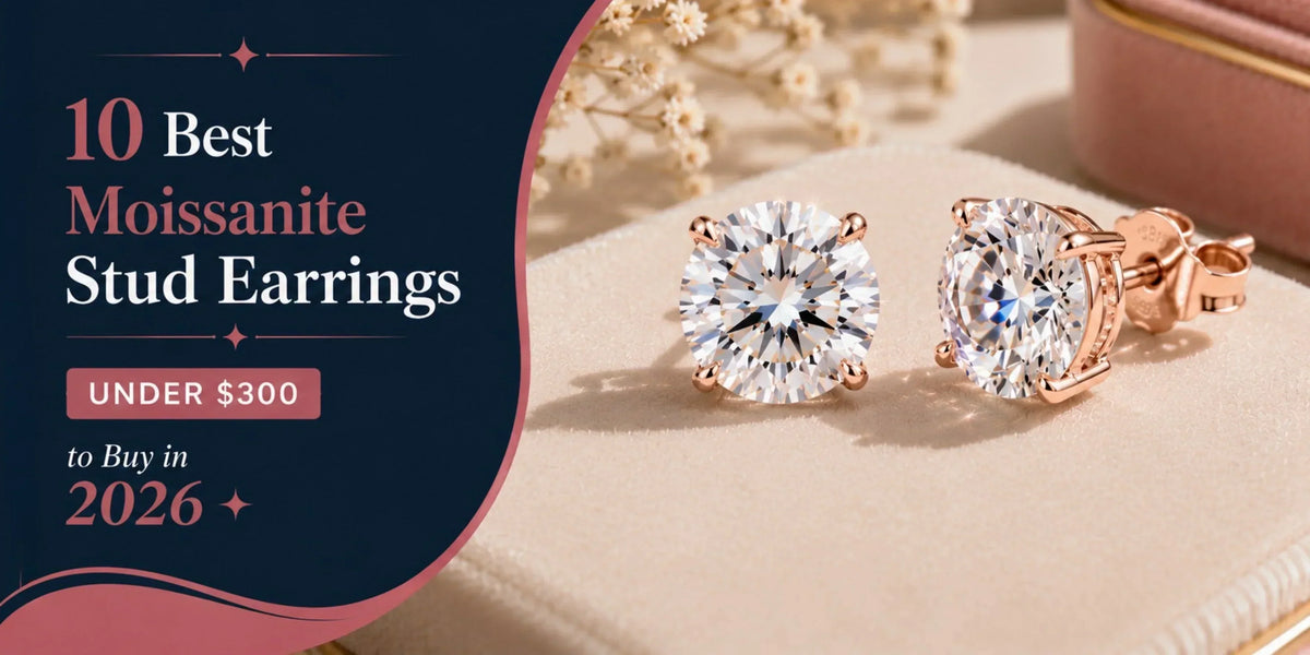 Moissanite Stud Earrings Under $300