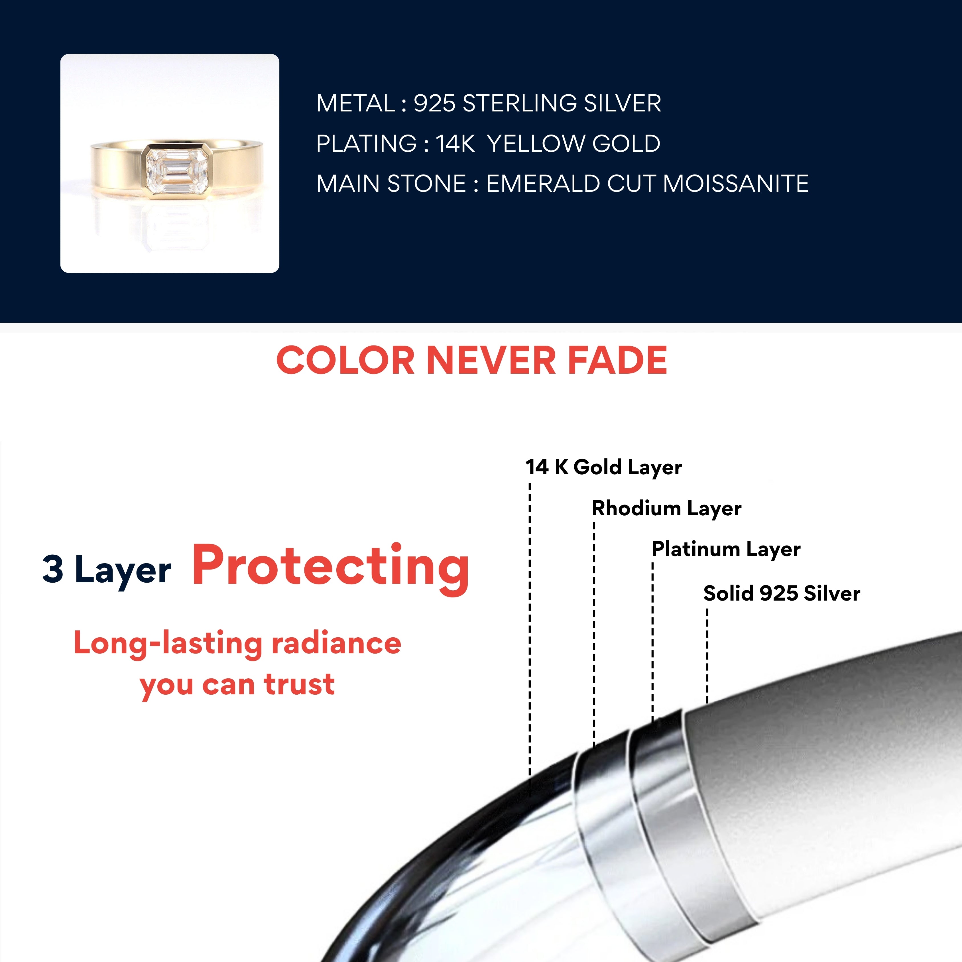 gold ring, 14k gold ring, white gold ring, rings, promise rings, emerald cut diamond rings, mens wedding band, anniversary ring, silver rings, sterling silver rings, valentines gift for her, birthday gift for her