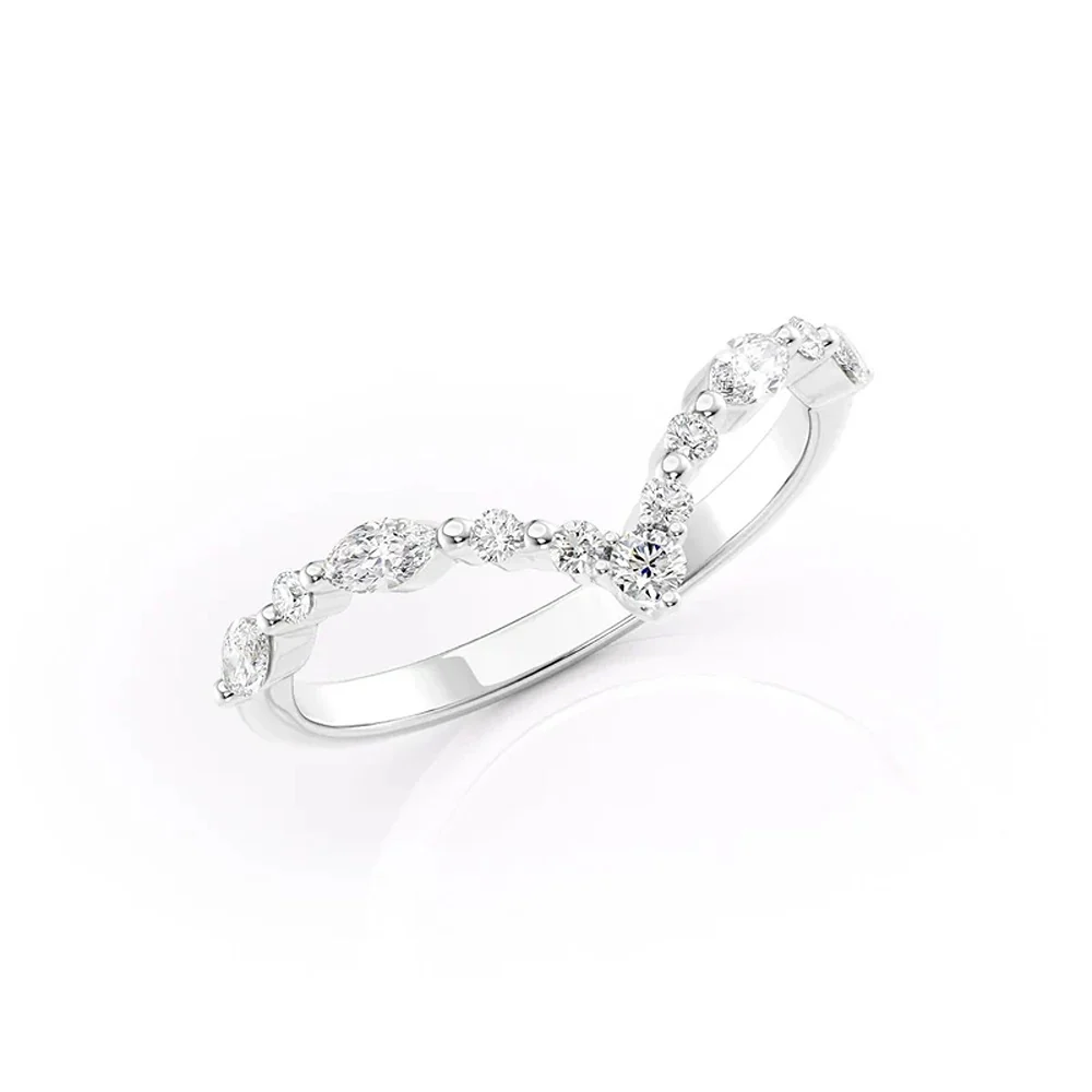 chevron ring, v shaped band, v shaped ring for her, chevron band, round cut diamond ring, round cut engagement ring, gold rings, eternity ring, engagement rings, engagement rings for women, moissanite engagement rings, gold rings for women, 14k gold rings, white gold rings, lab grown diamond rings, diamond rings for women, diamond rings, valentines gift for her, birthday gift for her, moissanite rings, 925 silver rings