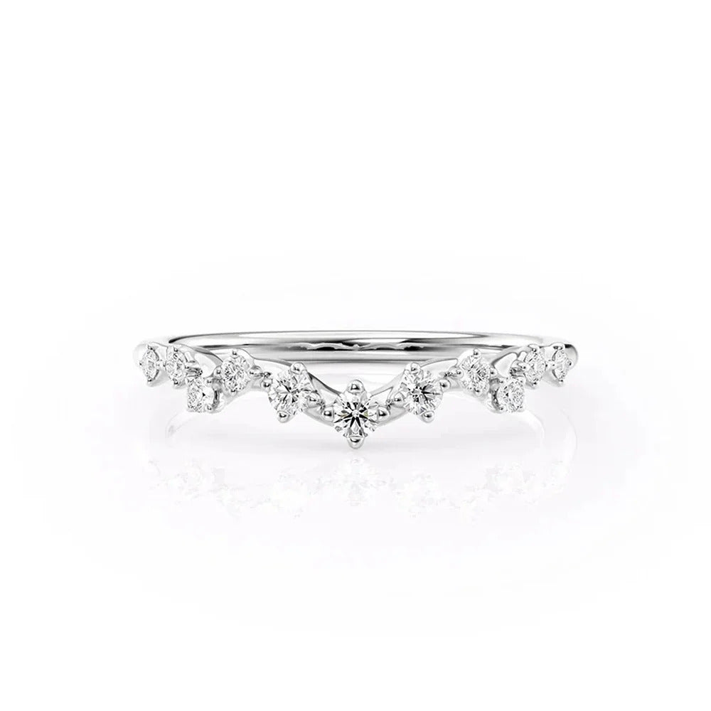 chevron ring, v shaped band, v shaped ring for her, chevron band, round cut diamond ring, round cut engagement ring, gold rings, eternity ring, engagement rings, engagement rings for women, moissanite engagement rings, gold rings for women, 14k gold rings, white gold rings, lab grown diamond rings, diamond rings for women, diamond rings, valentines gift for her, birthday gift for her, moissanite rings, 925 silver rings