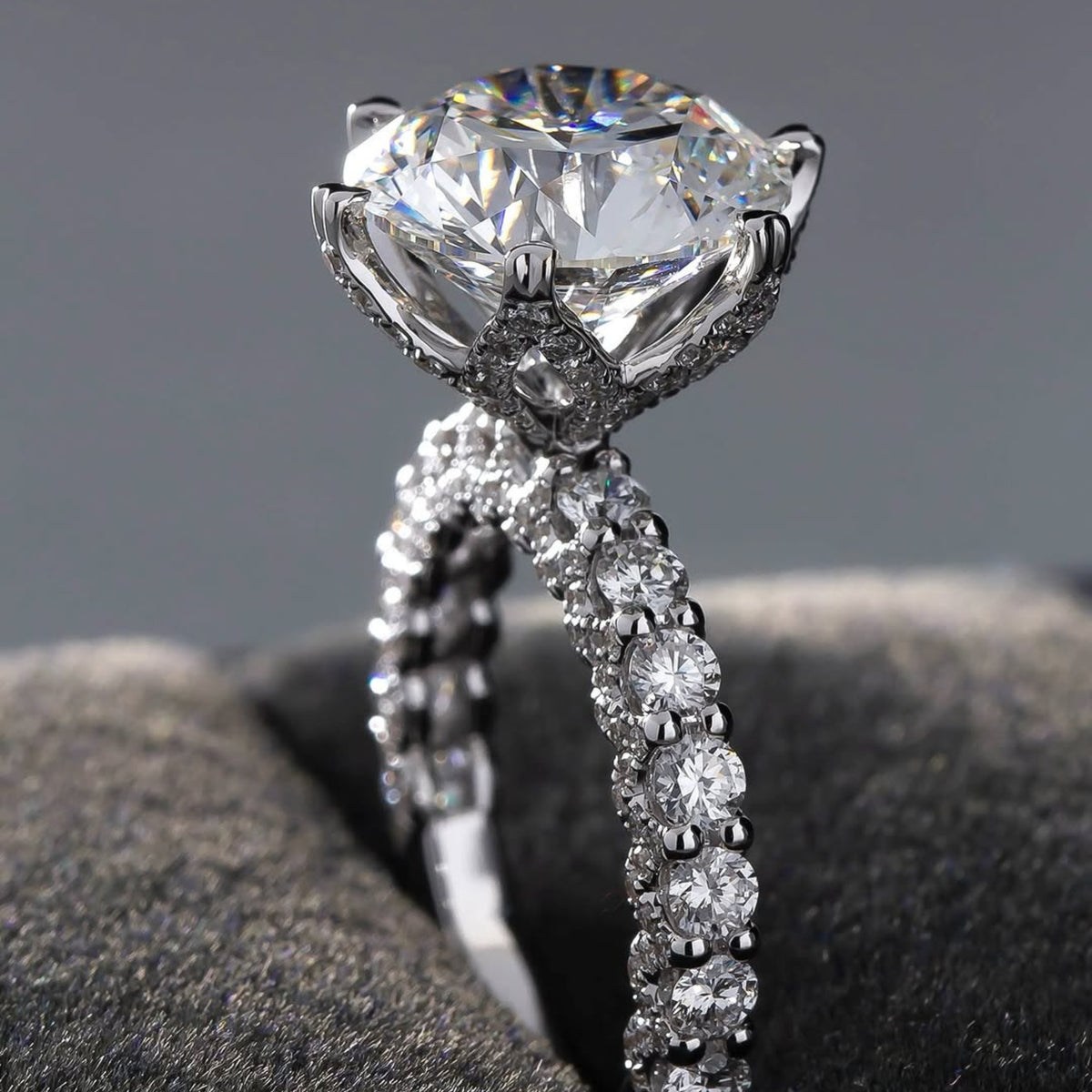 solitaire rings, halo rings, gold rings, engagement rings, engagement rings for women, moissanite engagement rings, round cut engagement ring, gold rings for women, 14k gold rings, white gold rings, lab grown diamond rings, diamond rings for women, diamond rings, valentines gift for her, birthday gift for her, moissanite rings