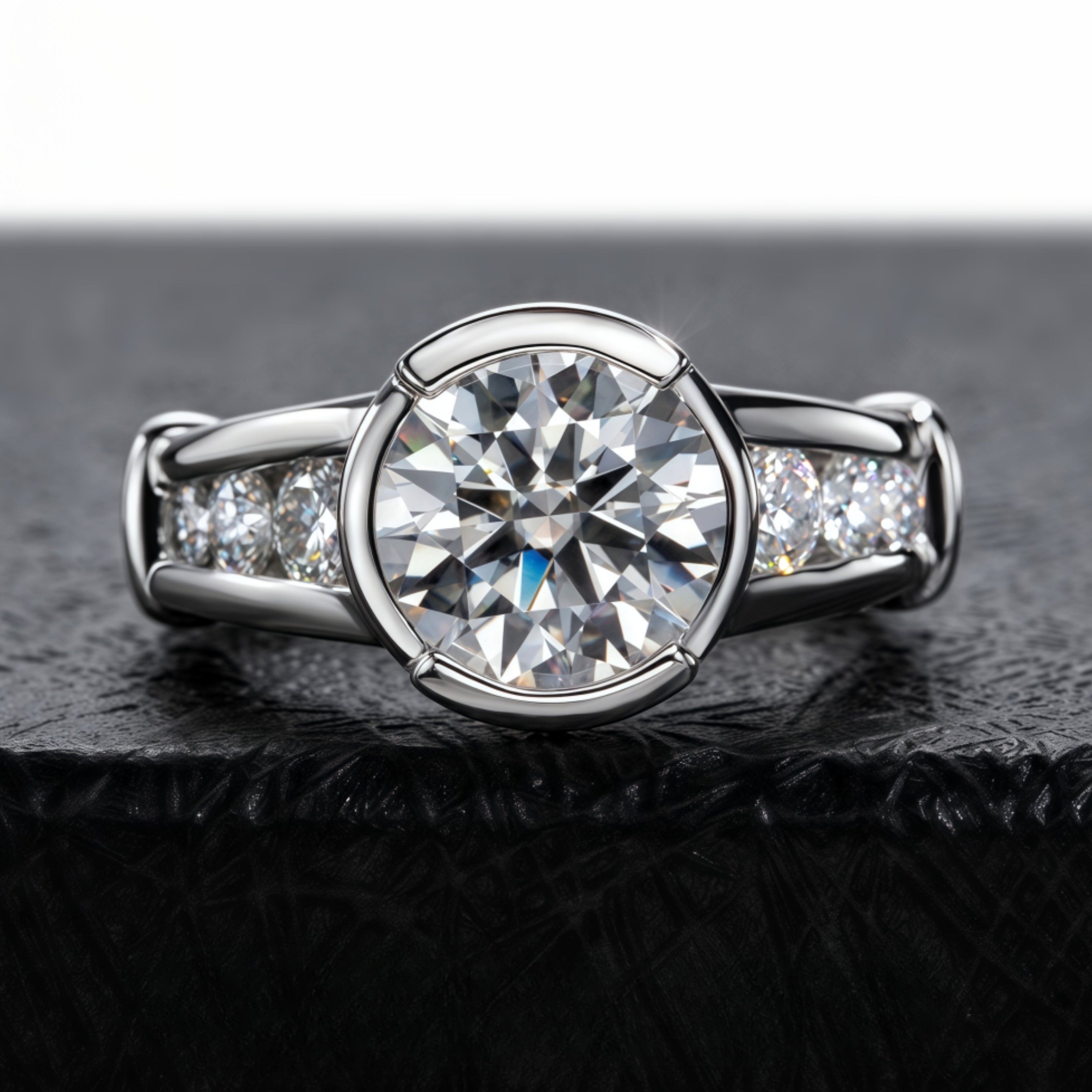 round cut diamond ring, solitaire rings, halo rings, gold rings, round cut engagement ring, gold rings for women, 14k gold rings, white gold rings, lab grown diamond rings, diamond rings for women, diamond rings, valentines gift for her, birthday gift for her, moissanite rings, 925 silver rings