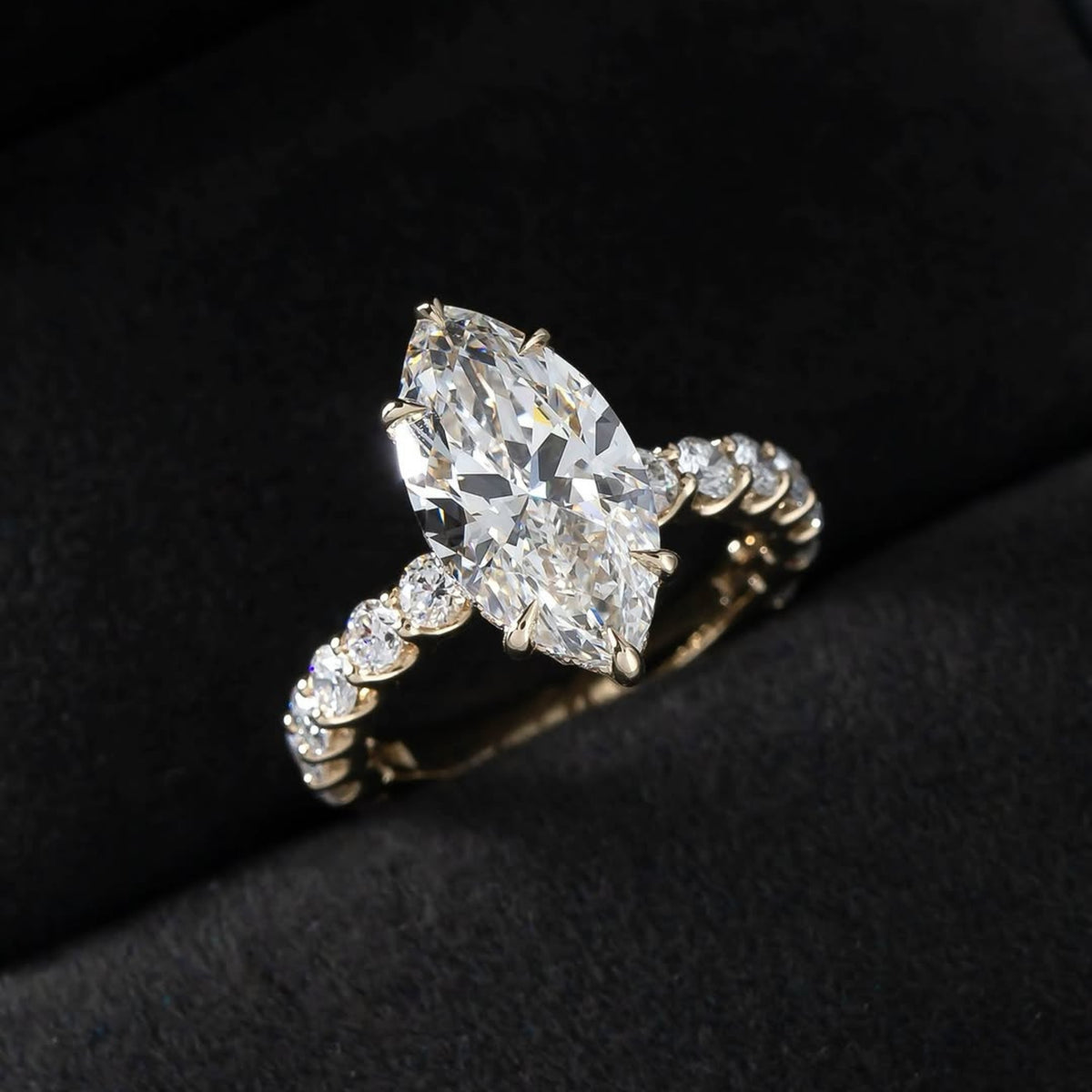 solitaire rings, halo rings, gold rings, marquise cut engagement ring, gold rings for women, 14k gold rings, white gold rings, lab grown diamond rings, diamond rings for women, diamond rings, valentines gift for her, birthday gift for her, moissanite rings