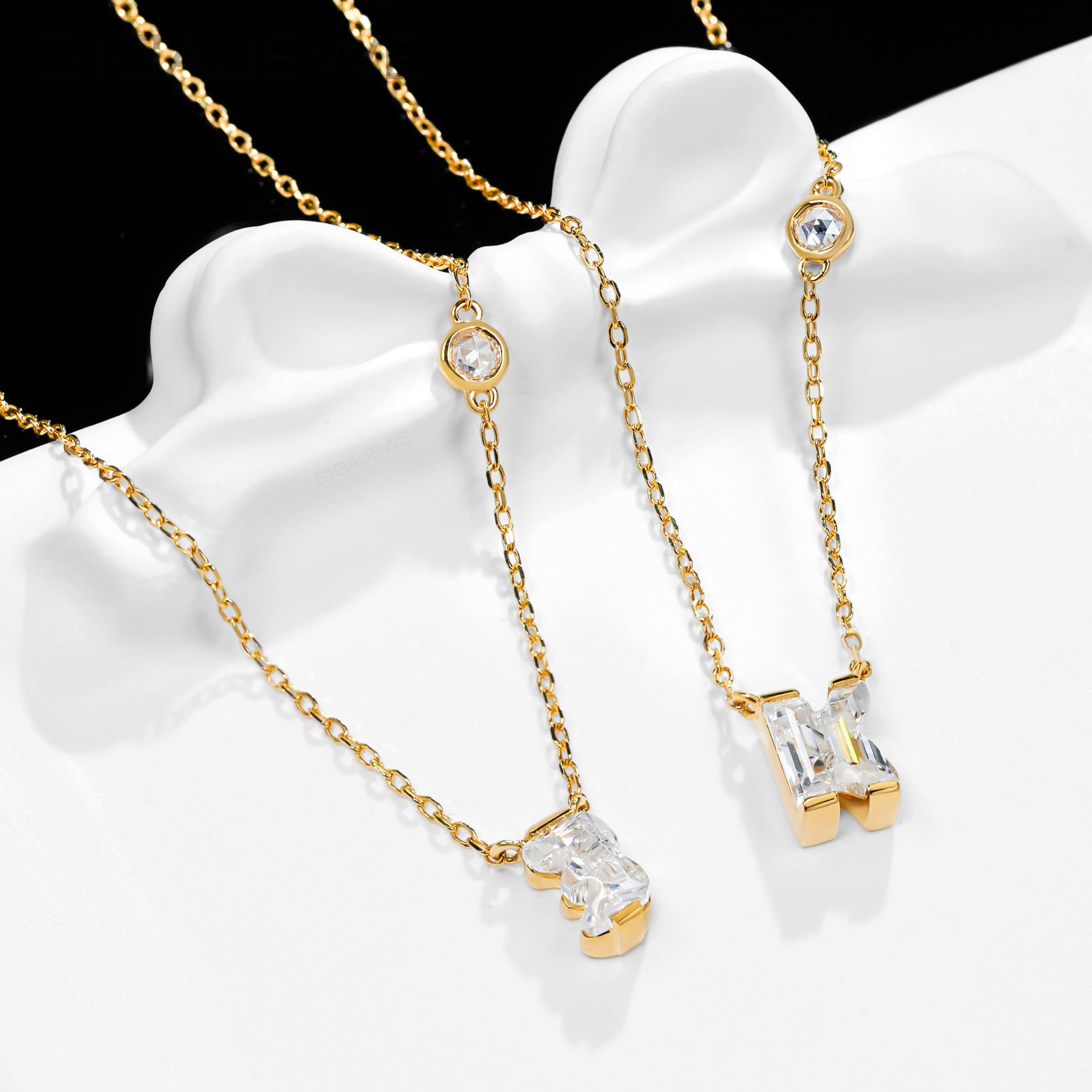 initial letter cut diamond, moissanite pendant, alphabetic pendant necklace, gold pendant necklace, silver pendant necklace, diamond pendant, custom moissanite pendant, gold necklace, gold necklace women, white gold necklace, 14k gold necklace, valentines gift for her, birthday gift for her, luxury statement necklace, moissanite pendant necklace, lab grown diamond pendant