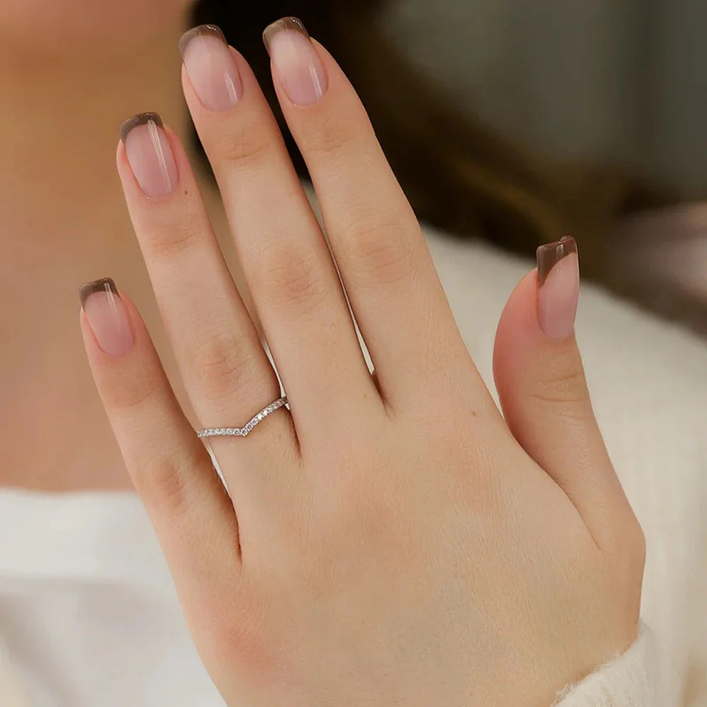 chevron ring, v shaped band, v shaped ring for her, chevron band, round cut diamond ring, round cut engagement ring, gold rings, eternity ring, engagement rings, engagement rings for women, moissanite engagement rings, gold rings for women, 14k gold rings, white gold rings, lab grown diamond rings, diamond rings for women, diamond rings, valentines gift for her, birthday gift for her, moissanite rings, 925 silver rings