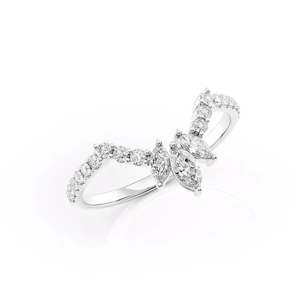 chevron ring, v shaped band, v shaped ring for her, chevron band, round cut diamond ring, round cut engagement ring, gold rings, eternity ring, engagement rings, engagement rings for women, moissanite engagement rings, gold rings for women, 14k gold rings, white gold rings, lab grown diamond rings, diamond rings for women, diamond rings, valentines gift for her, birthday gift for her, moissanite rings, 925 silver rings