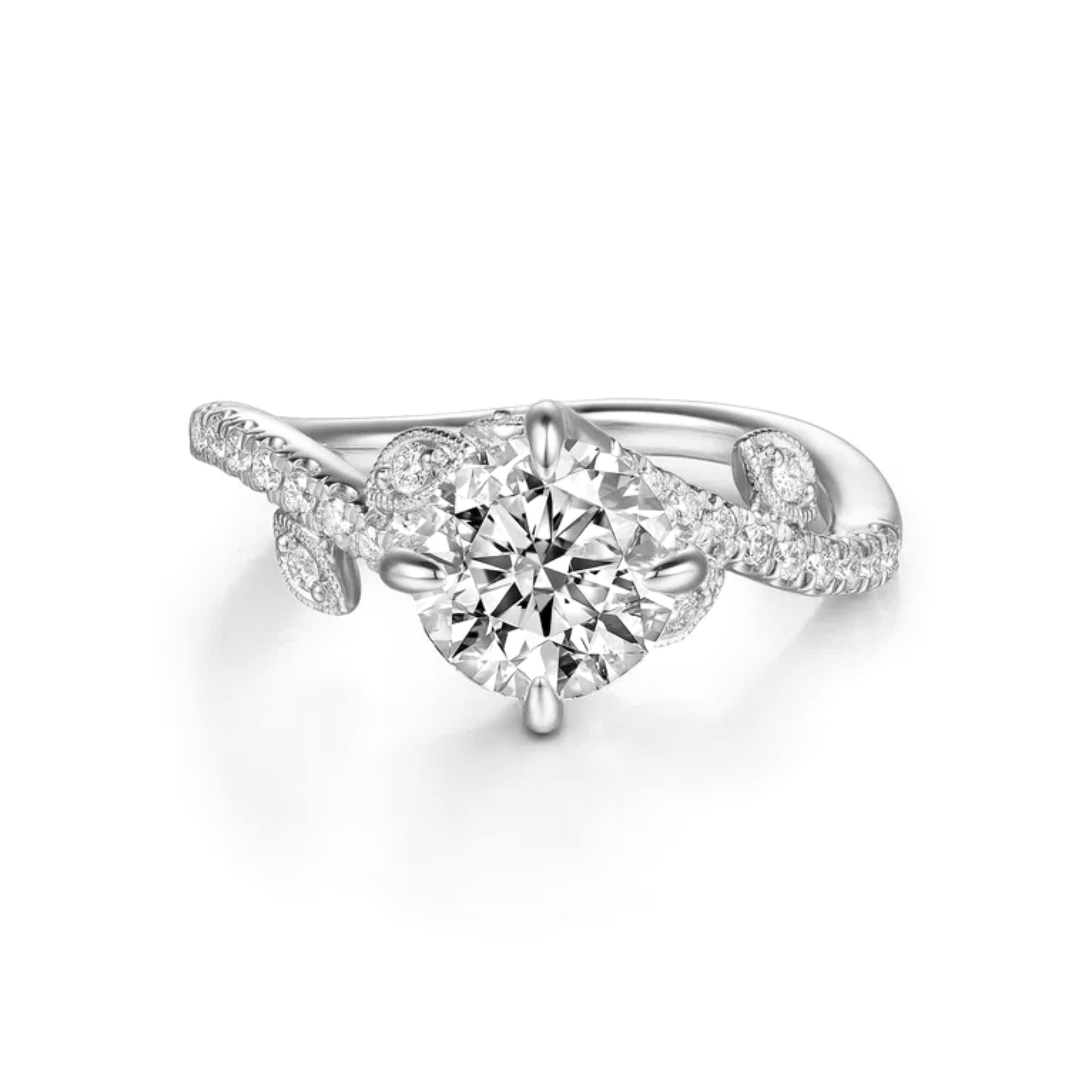 round cut diamond ring, solitaire rings, halo rings, gold rings, round cut engagement ring, gold rings for women, 14k gold rings, white gold rings, lab grown diamond rings, diamond rings for women, diamond rings, valentines gift for her, birthday gift for her, moissanite rings, 925 silver rings