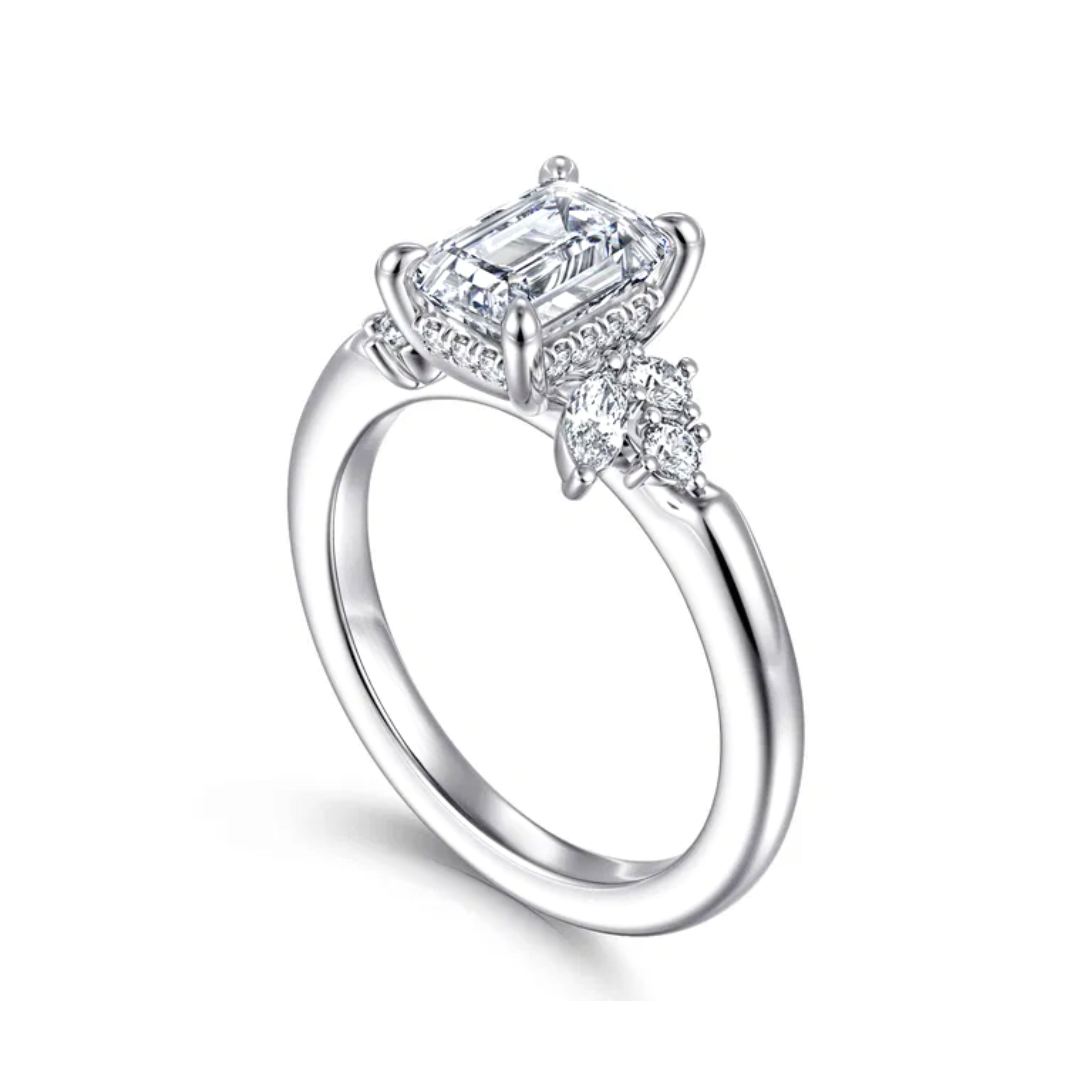 emerald cut diamond ring, solitaire rings, halo rings, gold rings, round cut engagement ring, gold rings for women, 14k gold rings, white gold rings, lab grown diamond rings, diamond rings for women, diamond rings, valentines gift for her, birthday gift for her, moissanite rings, 925 silver rings