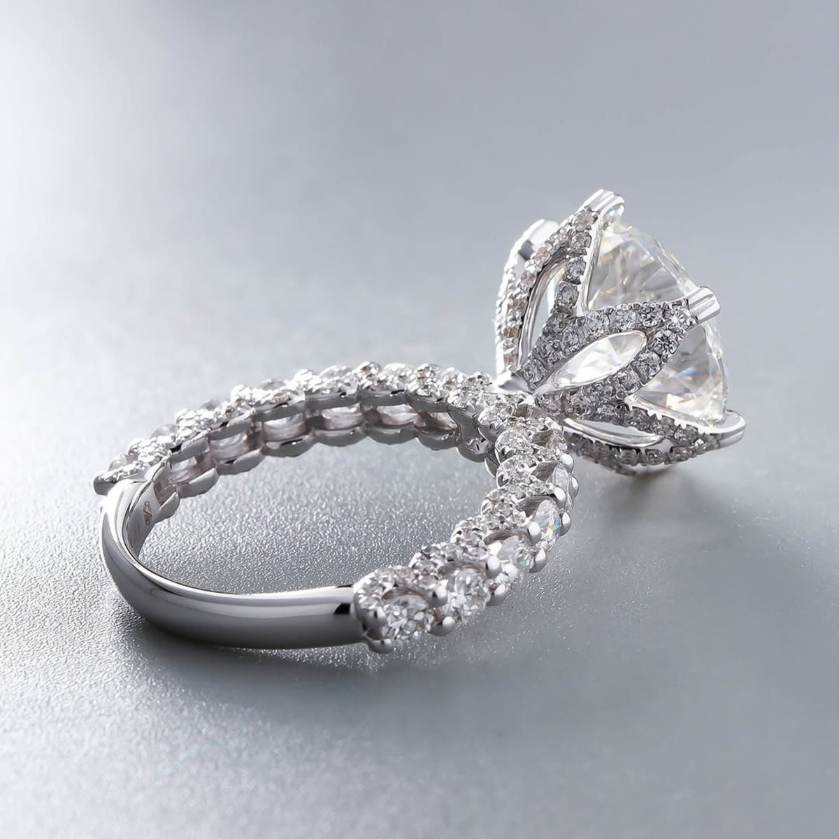 solitaire rings, halo rings, gold rings, engagement rings, engagement rings for women, moissanite engagement rings, round cut engagement ring, gold rings for women, 14k gold rings, white gold rings, lab grown diamond rings, diamond rings for women, diamond rings, valentines gift for her, birthday gift for her, moissanite rings