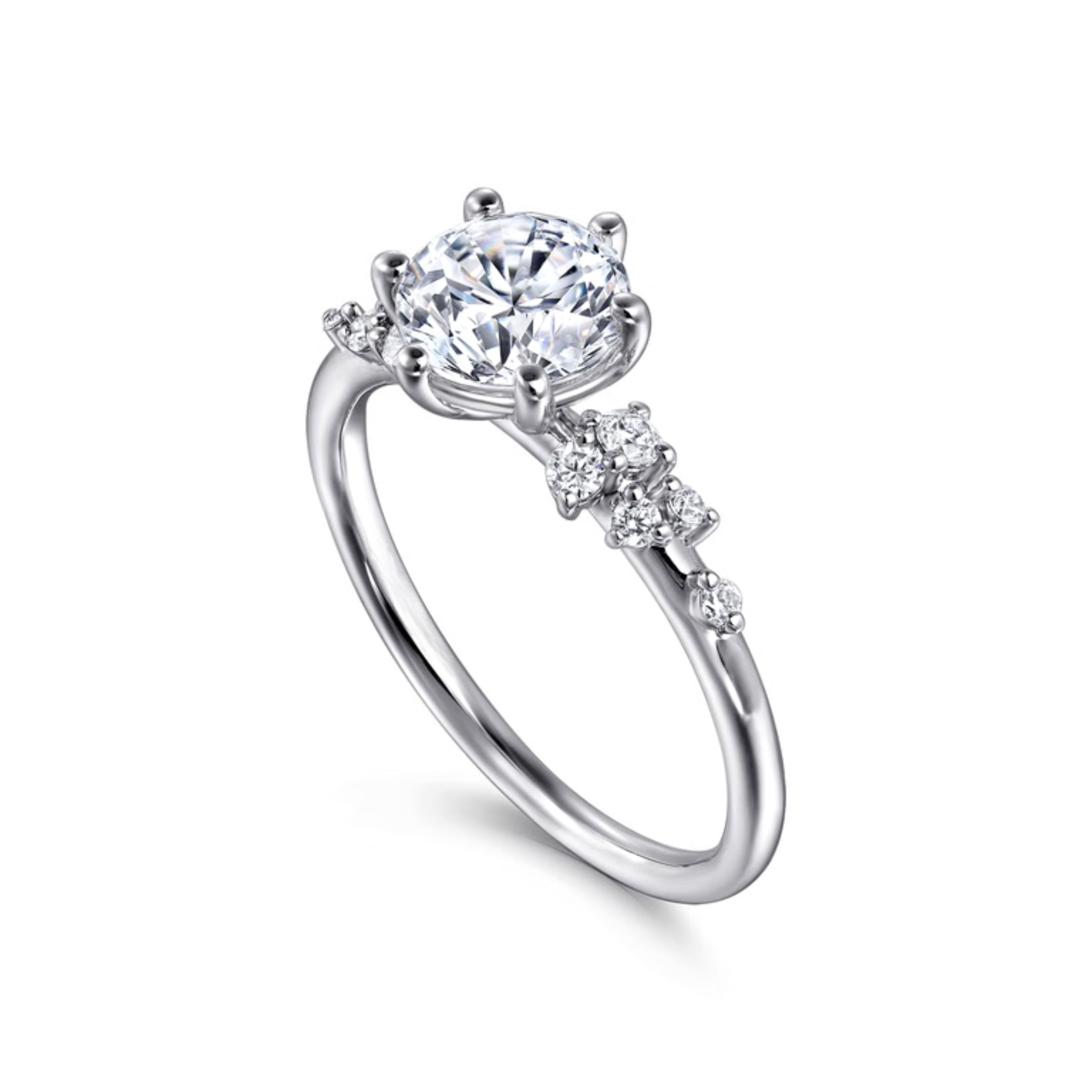 round cut diamond ring, solitaire rings, halo rings, gold rings, round cut engagement ring, gold rings for women, 14k gold rings, white gold rings, lab grown diamond rings, diamond rings for women, diamond rings, valentines gift for her, birthday gift for her, moissanite rings, 925 silver rings