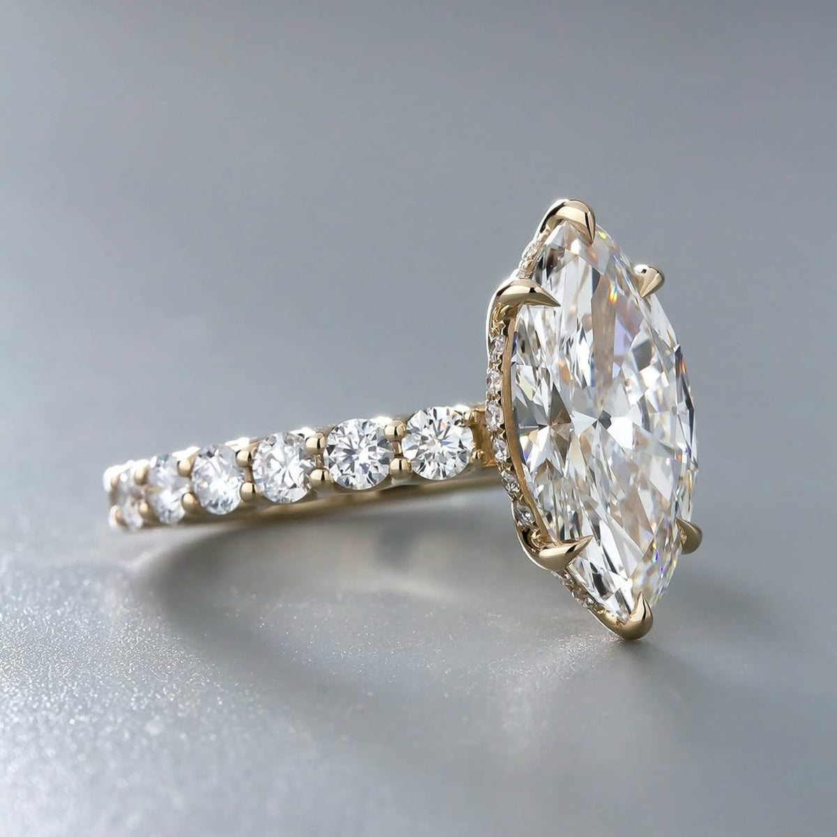 solitaire rings, halo rings, gold rings, marquise cut engagement ring, gold rings for women, 14k gold rings, white gold rings, lab grown diamond rings, diamond rings for women, diamond rings, valentines gift for her, birthday gift for her, moissanite rings