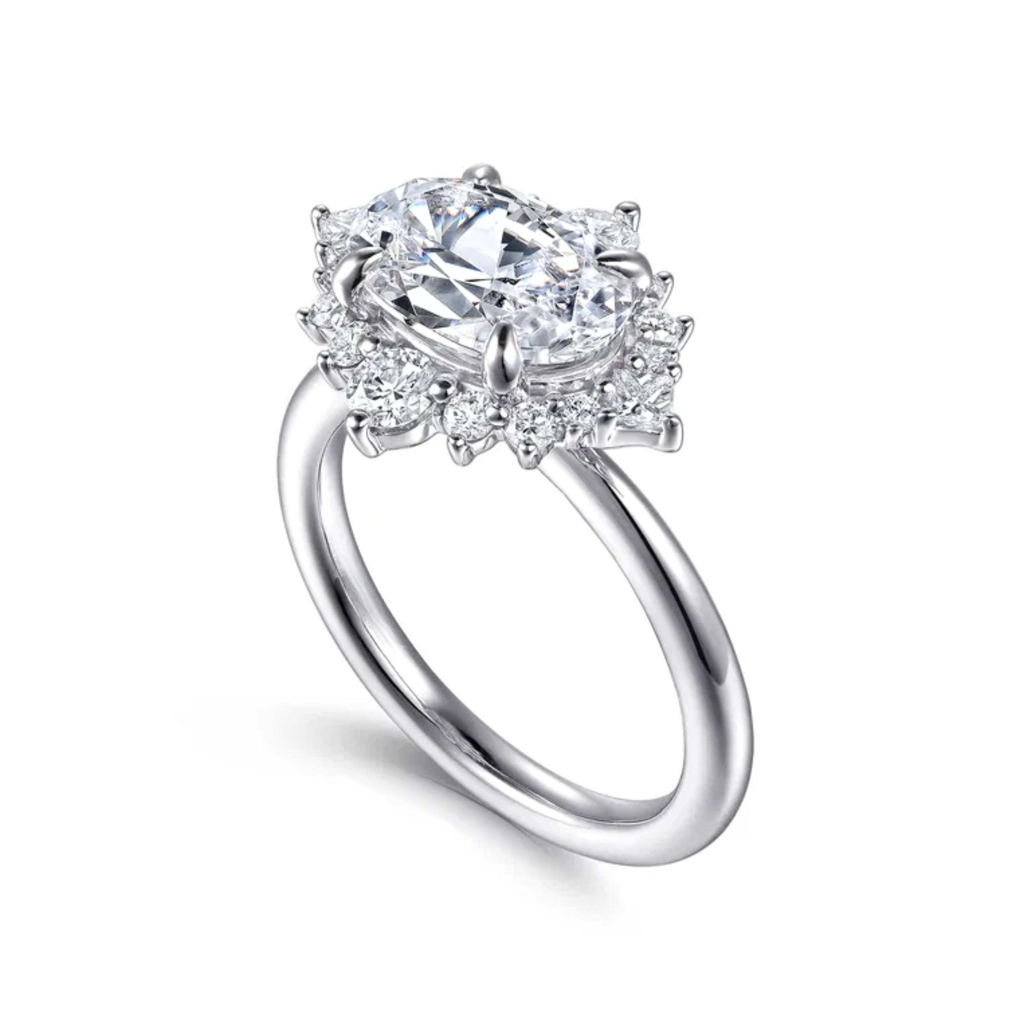 oval cut diamond ring, solitaire rings, halo rings, gold rings, oval cut engagement ring, gold rings for women, 14k gold rings, white gold rings, lab grown diamond rings, diamond rings for women, diamond rings, valentines gift for her, birthday gift for her, moissanite rings, 925 silver rings