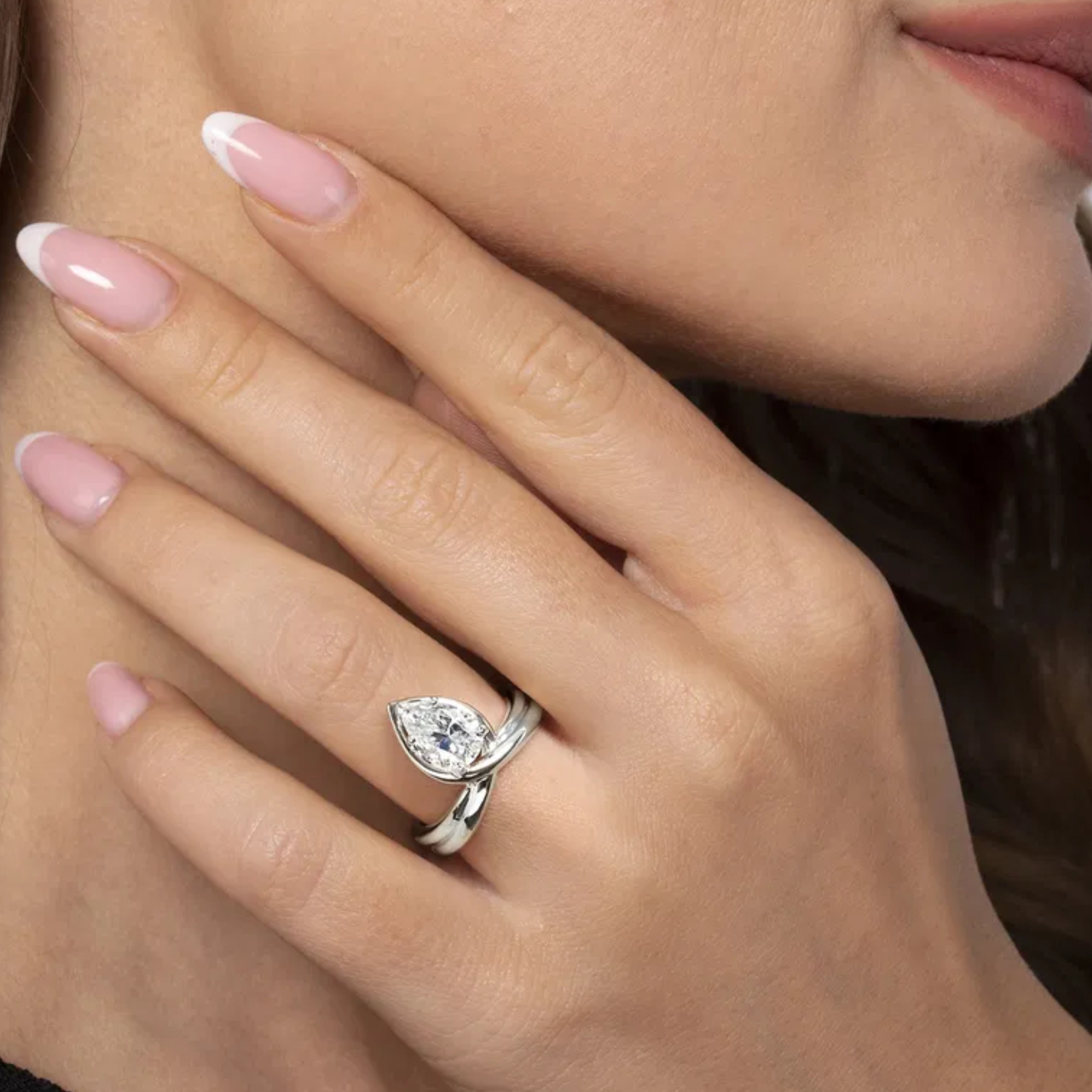 pear cut diamond ring, solitaire rings, halo rings, gold rings, pear cut engagement ring, gold rings for women, 14k gold rings, white gold rings, lab grown diamond rings, diamond rings for women, diamond rings, valentines gift for her, birthday gift for her, moissanite rings, 925 silver rings