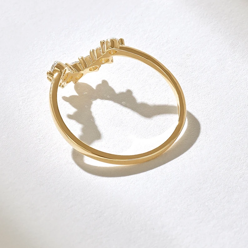 chevron ring, gold chevron ring, gold rings, round cut engagement ring, gold rings for women, 14k gold rings, white gold rings, lab grown diamond rings, diamond rings for women, diamond rings, valentines gift for her, birthday gift for her, moissanite rings