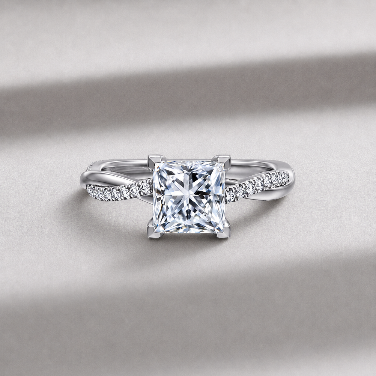 princess cut diamond ring, solitaire rings, halo rings, gold rings, princess cut engagement ring, gold rings for women, 14k gold rings, white gold rings, lab grown diamond rings, diamond rings for women, diamond rings, valentines gift for her, birthday gift for her, moissanite rings, 925 silver rings