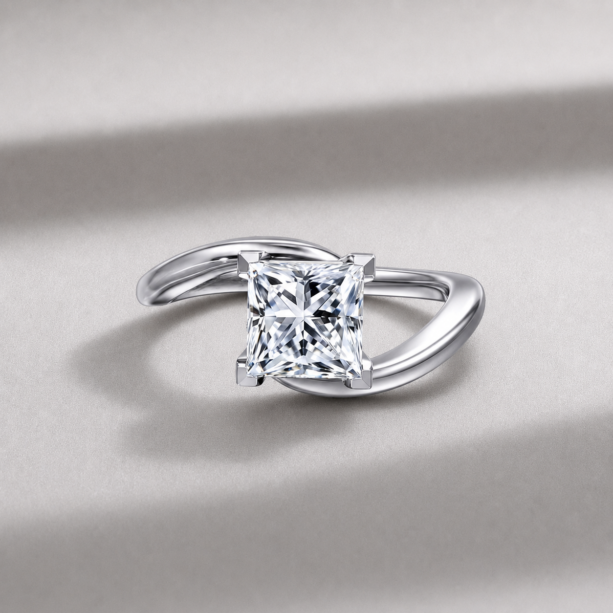 princess cut diamond ring, solitaire rings, halo rings, gold rings, princess cut engagement ring, gold rings for women, 14k gold rings, white gold rings, lab grown diamond rings, diamond rings for women, diamond rings, valentines gift for her, birthday gift for her, moissanite rings, 925 silver rings