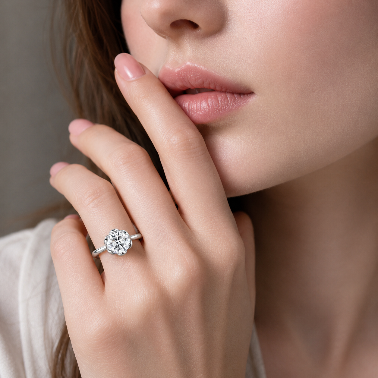 round cut diamond ring, solitaire rings, halo rings, gold rings, round cut engagement ring, gold rings for women, 14k gold rings, white gold rings, lab grown diamond rings, diamond rings for women, diamond rings, valentines gift for her, birthday gift for her, moissanite rings, 925 silver rings