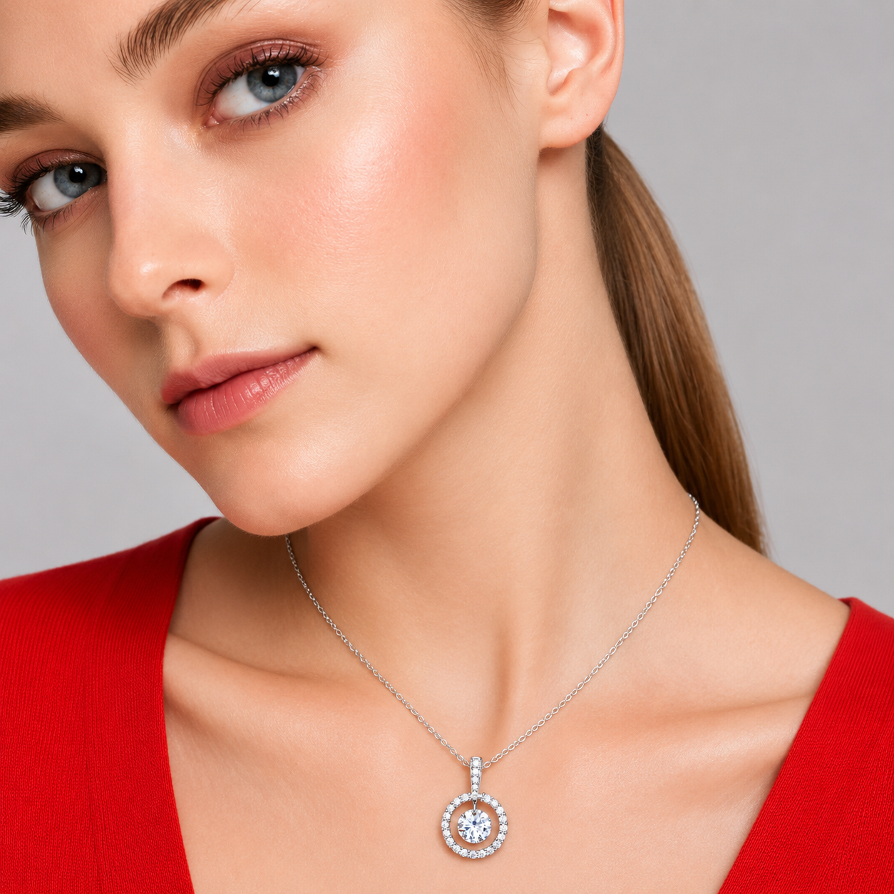 moissanite pendant, pendant necklace, gold pendant necklace, silver pendant necklace, diamond pendant, custom moissanite pendant, gold necklace, gold necklace women, white gold necklace, 14k gold necklace, valentines gift for her, birthday gift for her