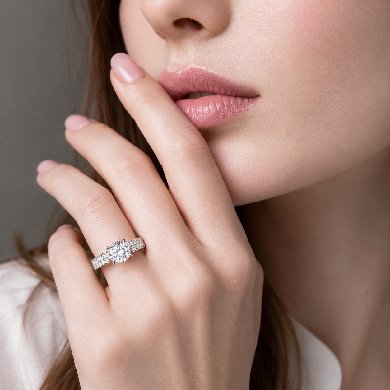 round cut diamond ring, solitaire rings, halo rings, gold rings, round cut engagement ring, gold rings for women, 14k gold rings, white gold rings, lab grown diamond rings, diamond rings for women, diamond rings, valentines gift for her, birthday gift for her, moissanite rings, 925 silver rings