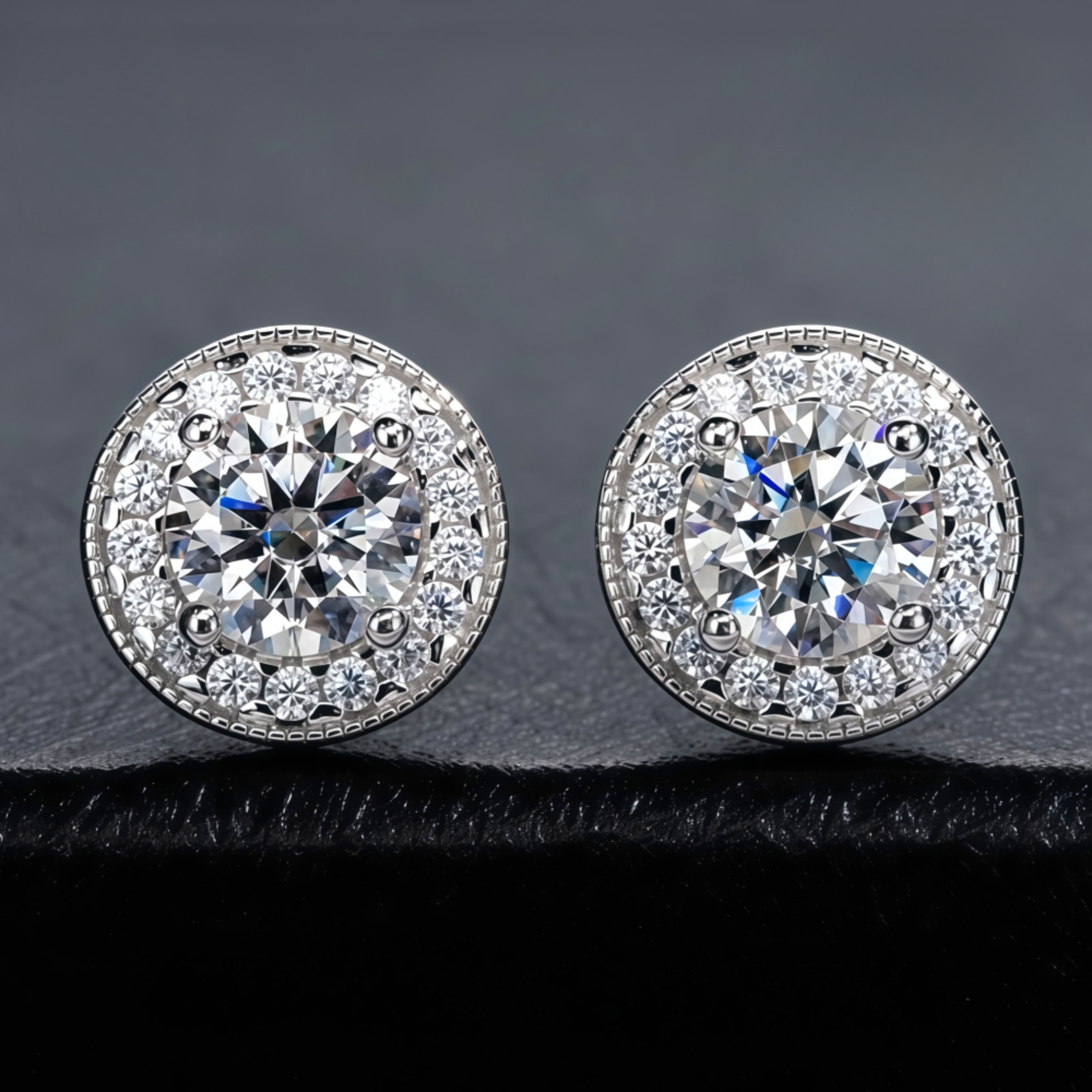 studs, diamond earrings, gold earrings, earrings for women, stud earrings, diamond stud earrings, van cleef earrings, dior earrings, moissanite earrings, silver earrings, sterling silver earrings, silver earrings for women, gift for her, valentines gift for her, birthday gift for her, solitaire studs, moiss