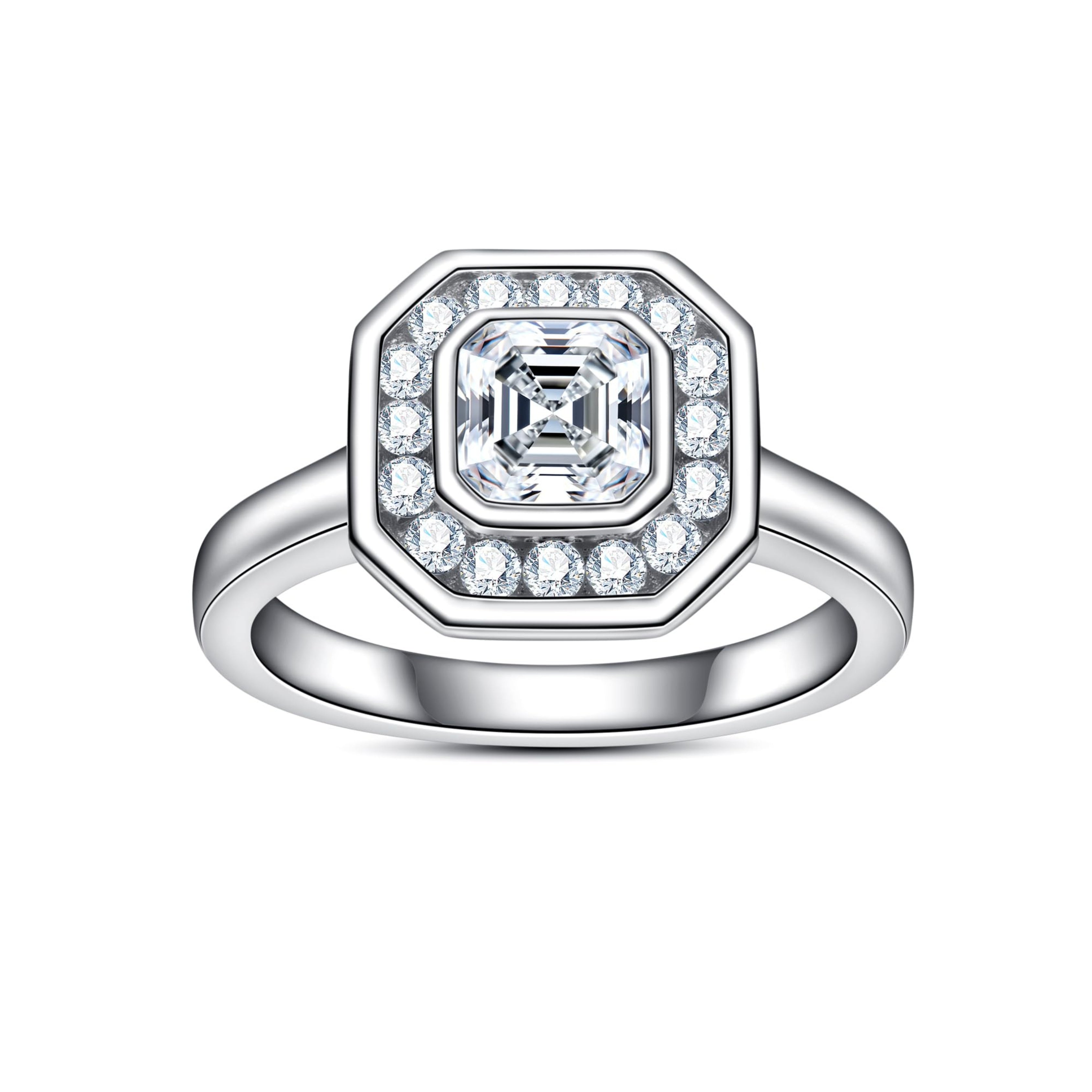asscher cut diamond ring, solitaire rings, halo rings, gold rings, emerald cut engagement ring, gold rings for women, 14k gold rings, white gold rings, lab grown diamond rings, diamond rings for women, diamond rings, valentines gift for her, birthday gift for her, moissanite rings, 925 silver rings
