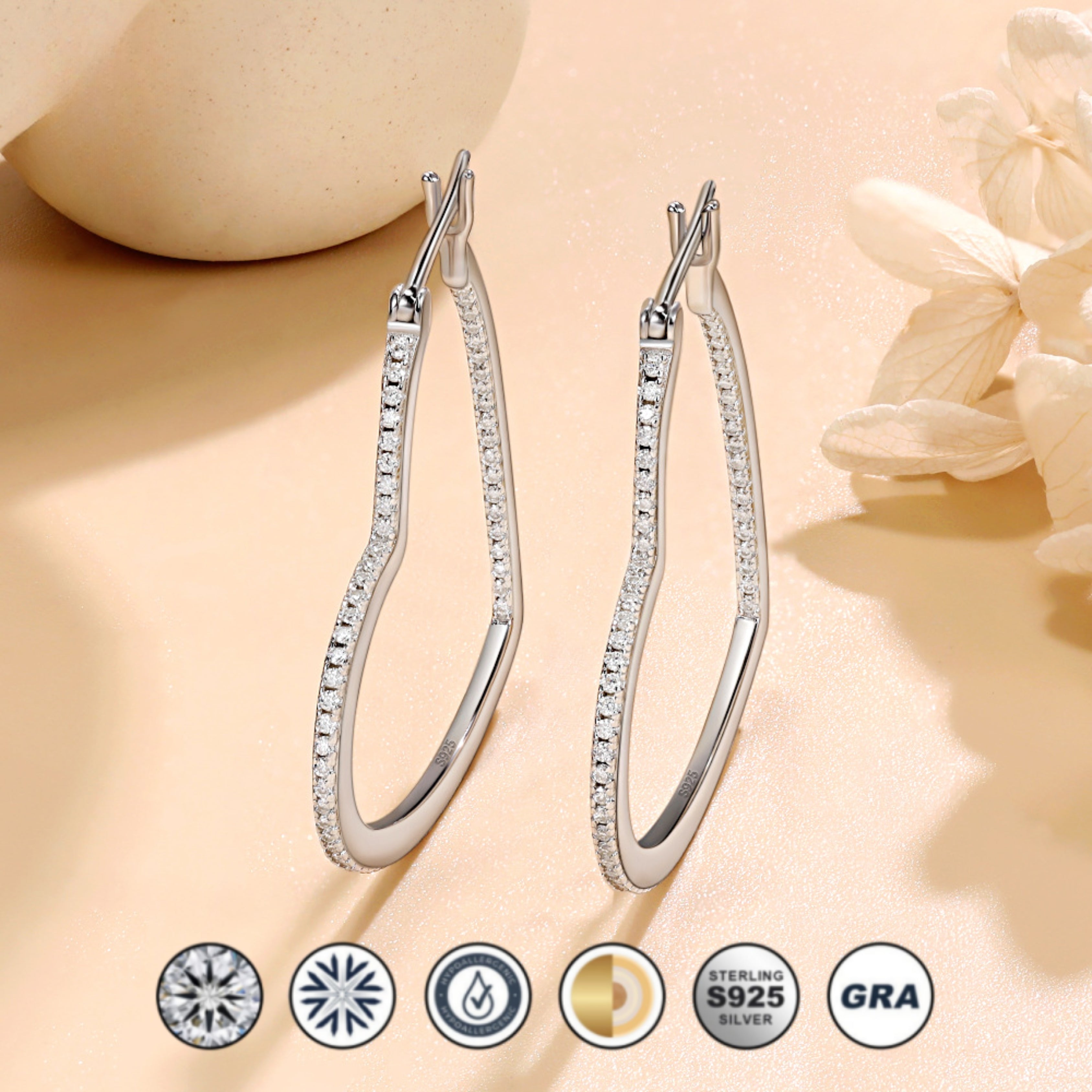 earrings, huggie earrings, diamond earrings, gold earrings, hoop earrings, gold huggie earrings, lab grown diamond earrings, real diamond earrings, lab created diamond earrings, valentines gift for her, birthday gift for her