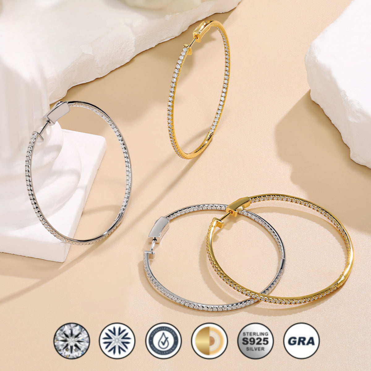 earrings, huggie earrings, diamond earrings, gold earrings, hoop earrings, gold huggie earrings, lab grown diamond earrings, real diamond earrings, lab created diamond earrings, valentines gift for her, birthday gift for her