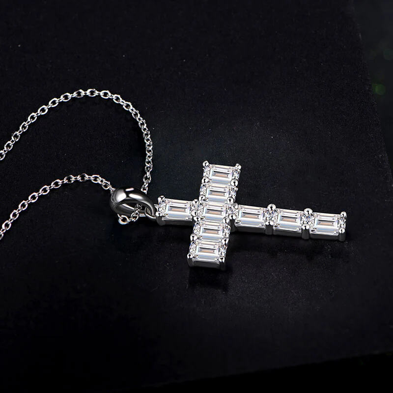 cross pendant, diamond cross pendant, cross pendant necklace, silver pendant necklace, diamond pendant, custom moissanite pendant, gold necklace, gold necklace women, white gold necklace, 14k gold necklace, valentines gift for her, birthday gift for her
