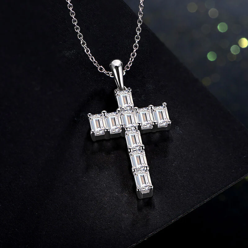cross pendant, diamond cross pendant, cross pendant necklace, silver pendant necklace, diamond pendant, custom moissanite pendant, gold necklace, gold necklace women, white gold necklace, 14k gold necklace, valentines gift for her, birthday gift for her