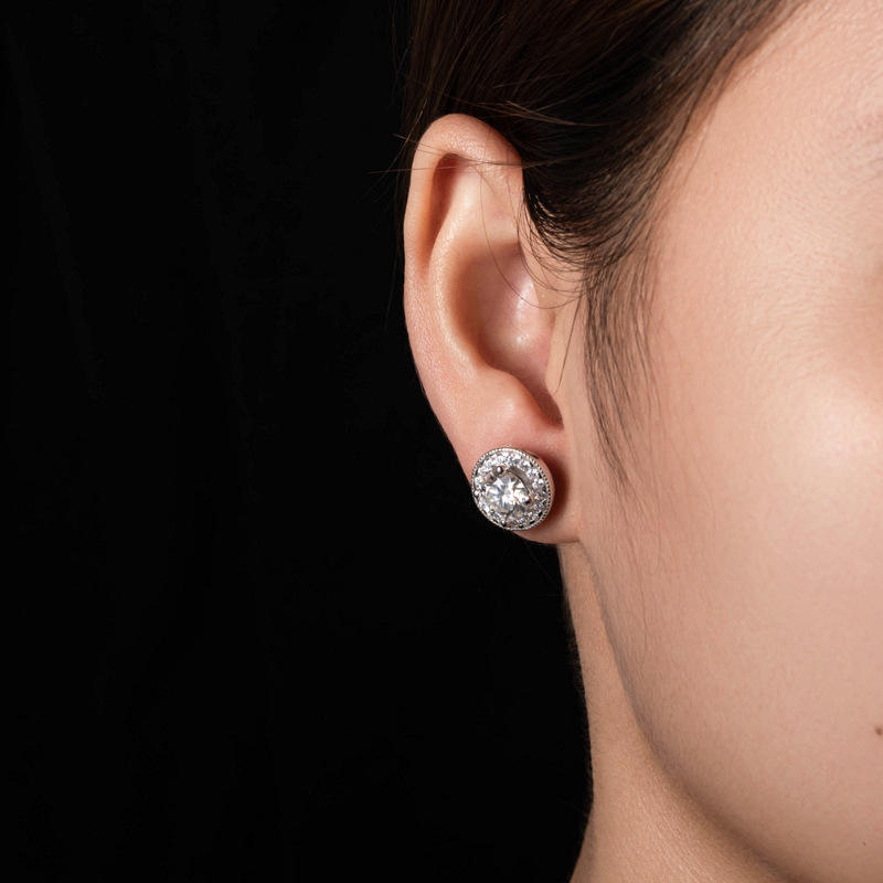 studs, diamond earrings, gold earrings, earrings for women, stud earrings, diamond stud earrings, van cleef earrings, dior earrings, moissanite earrings, silver earrings, sterling silver earrings, silver earrings for women, gift for her, valentines gift for her, birthday gift for her, solitaire studs, moiss
