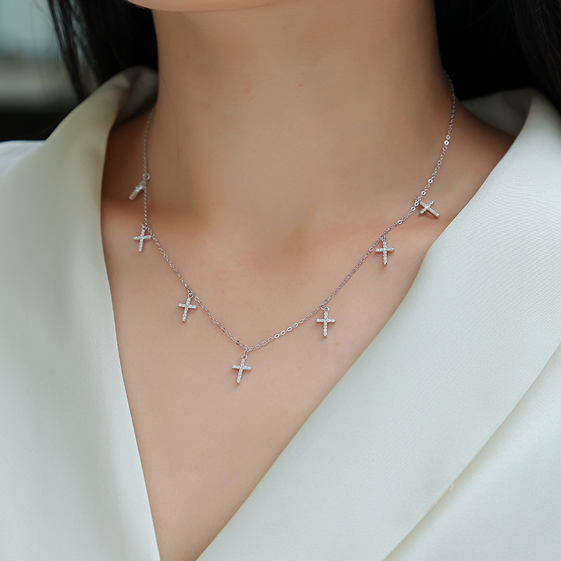 charm necklace, custom charm necklace, cross pendant necklace, cross pendant, diamond necklace, initial necklace, gold necklace, pendant necklace, gold pendant necklace, silver pendant necklace, diamond pendant, custom moissanite pendant, valentines gift for her, birthday gift for her