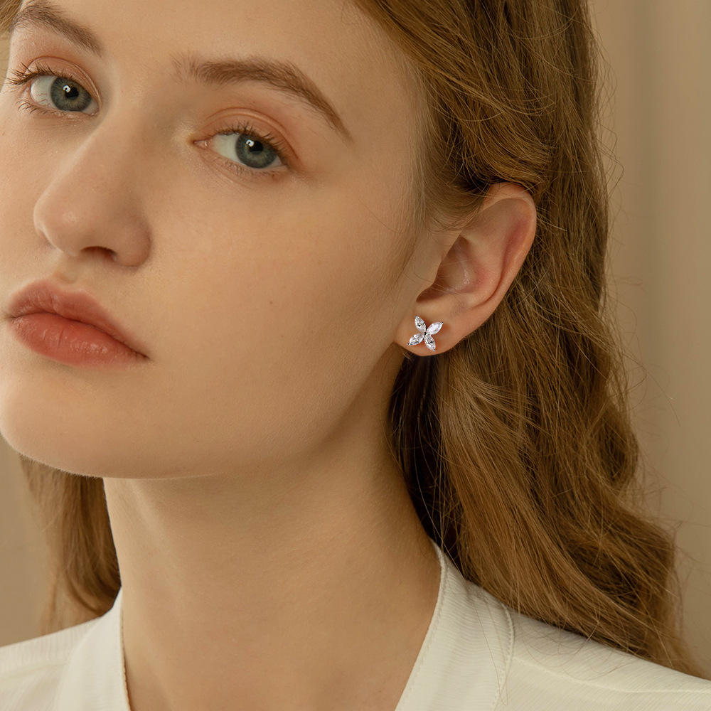 studs, diamond earrings, gold earrings, earrings for women, stud earrings, diamond stud earrings, van cleef earrings, dior earrings, moissanite earrings, silver earrings, sterling silver earrings, silver earrings for women, gift for her, valentines gift for her, birthday gift for her, solitaire studs, 14k gold stud earrings