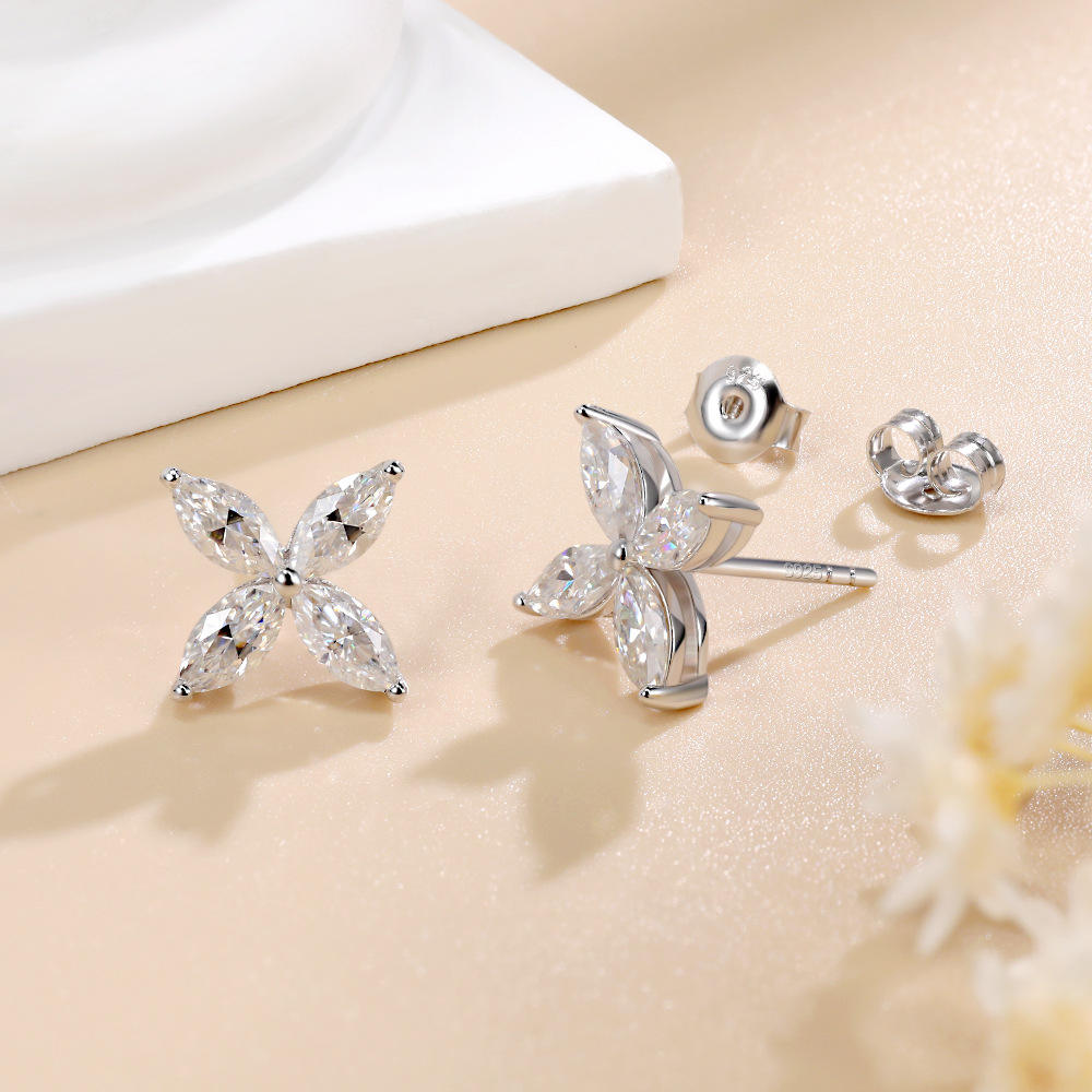 studs, diamond earrings, gold earrings, earrings for women, stud earrings, diamond stud earrings, van cleef earrings, dior earrings, moissanite earrings, silver earrings, sterling silver earrings, silver earrings for women, gift for her, valentines gift for her, birthday gift for her, solitaire studs, 14k gold stud earrings