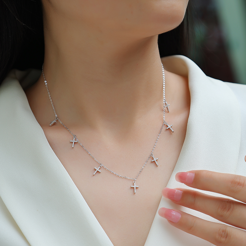 charm necklace, custom charm necklace, cross pendant necklace, cross pendant, diamond necklace, initial necklace, gold necklace, pendant necklace, gold pendant necklace, silver pendant necklace, diamond pendant, custom moissanite pendant, valentines gift for her, birthday gift for her