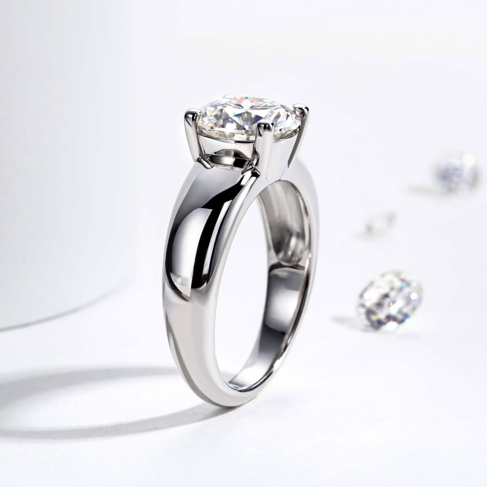 round cut diamond ring, solitaire rings, halo rings, gold rings, round cut engagement ring, gold rings for women, 14k gold rings, white gold rings, lab grown diamond rings, diamond rings for women, diamond rings, valentines gift for her, birthday gift for her, moissanite rings, 925 silver rings