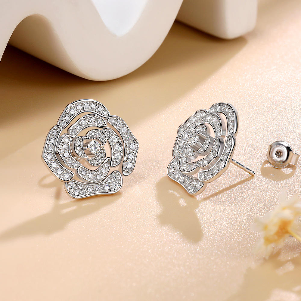 studs, diamond earrings, gold earrings, earrings for women, stud earrings, diamond stud earrings, van cleef earrings, dior earrings, moissanite earrings, silver earrings, sterling silver earrings, silver earrings for women, gift for her, valentines gift for her, birthday gift for her, solitaire studs, 14k gold stud earrings