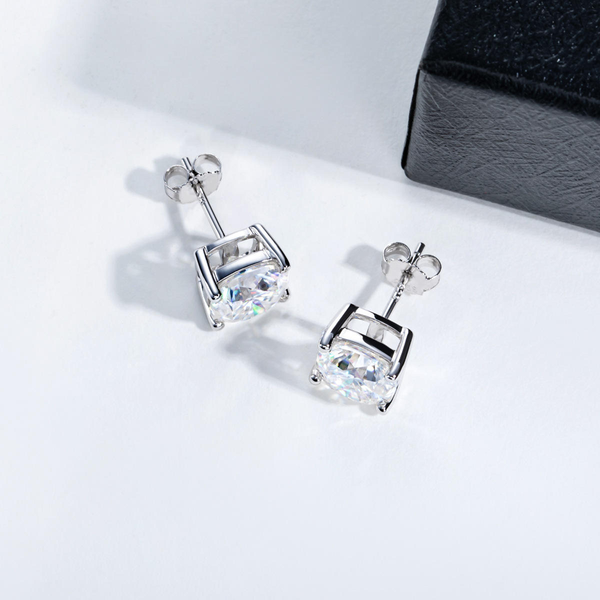 studs, diamond earrings, gold earrings, earrings for women, stud earrings, diamond stud earrings, van cleef earrings, dior earrings, moissanite earrings, silver earrings, sterling silver earrings, silver earrings for women, gift for her, valentines gift for her, birthday gift for her, solitaire studs, moiss