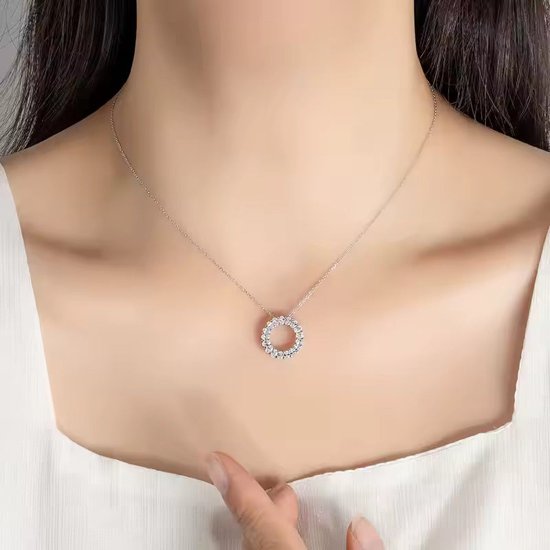 pendant necklace, diamond pendant necklace, silver pendant necklace, van cleef necklace, gold necklace, diamond necklace, kendra scott necklace, moissanite necklace, silver chains for women, silver necklace, valentines gift for her, birthday gift for her