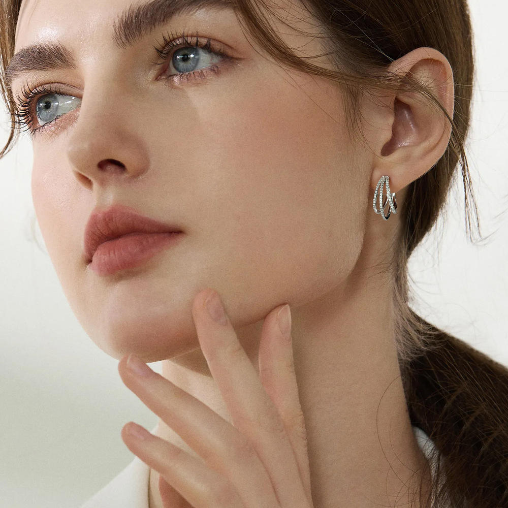 hoop earrings, silver hoop earrings, diamond hoop earrings, huggie hoop earrings, earrings, huggie earrings, diamond earrings, gold earrings, gold huggie earrings, drop earrings, lab grown diamond earrings, real diamond earrings, lab created diamond earrings, valentines gift for her, birthday gift for her
