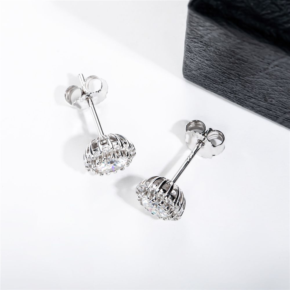 studs, diamond earrings, gold earrings, earrings for women, stud earrings, diamond stud earrings, van cleef earrings, dior earrings, moissanite earrings, silver earrings, sterling silver earrings, silver earrings for women, gift for her, valentines gift for her, birthday gift for her, solitaire studs, moiss