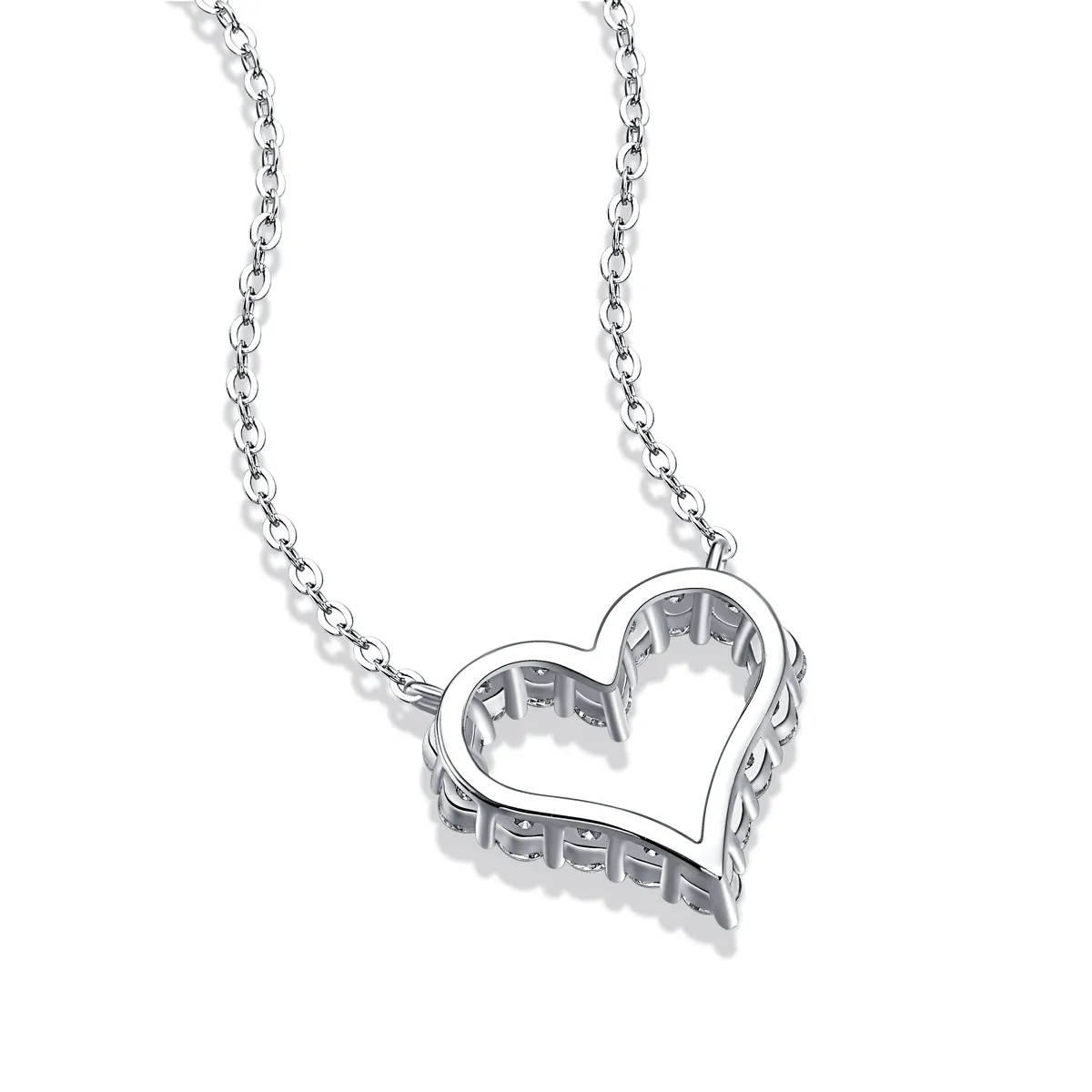 heart pendant necklace, diamond necklace, initial necklace, gold necklace, pendant necklace, gold pendant necklace, silver pendant necklace, diamond pendant, custom moissanite pendant, gold necklace, gold necklace women, white gold necklace, 14k gold necklace, valentines gift for her, birthday gift for her