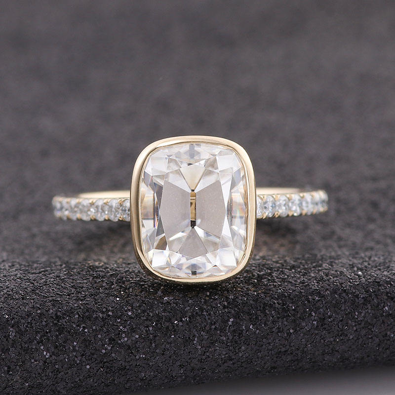 solitaire rings, gold rings, cushion cut engagement ring, gold rings for women, 14k gold rings, white gold rings, lab grown diamond rings, diamond rings for women, diamond rings, valentines gift for her, birthday gift for her, moissanite rings