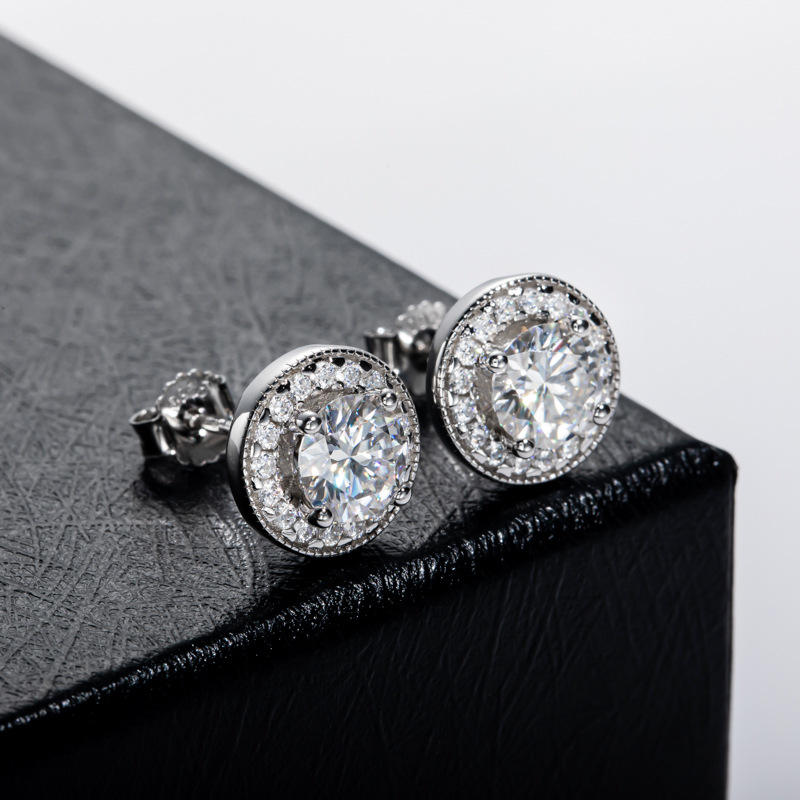 studs, diamond earrings, gold earrings, earrings for women, stud earrings, diamond stud earrings, van cleef earrings, dior earrings, moissanite earrings, silver earrings, sterling silver earrings, silver earrings for women, gift for her, valentines gift for her, birthday gift for her, solitaire studs, moiss