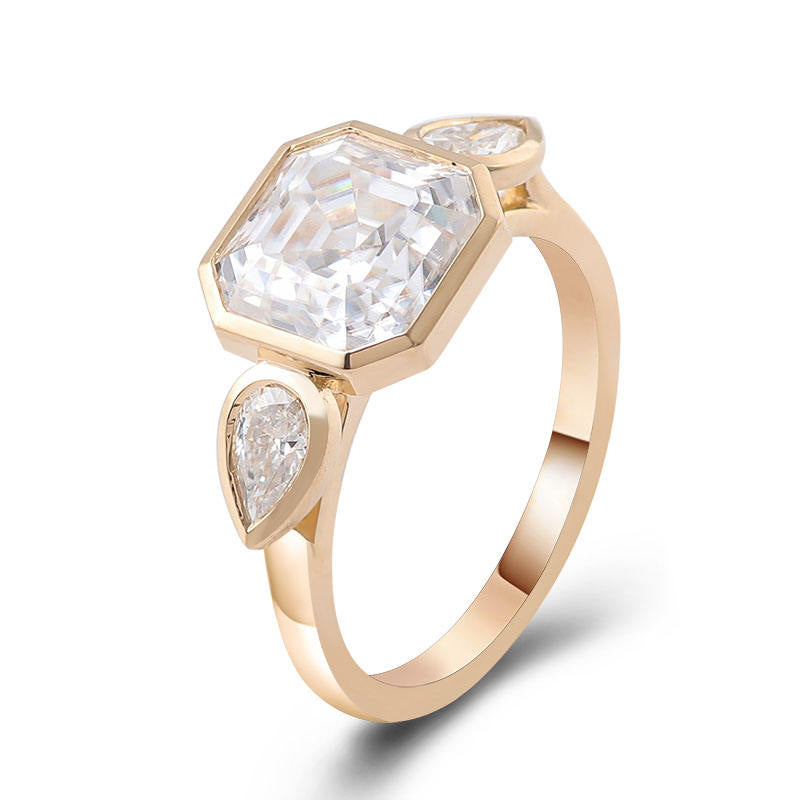 three stone rings, gold ring, 14k gold ring, white gold ring, rings, promise rings, anniversary ring, silver rings, sterling silver rings, valentines gift for her, birthday gift for her