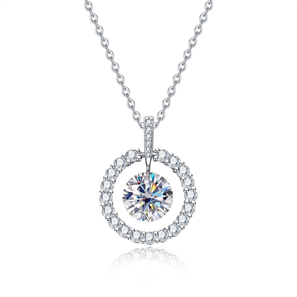 moissanite pendant, pendant necklace, gold pendant necklace, silver pendant necklace, diamond pendant, custom moissanite pendant, gold necklace, gold necklace women, white gold necklace, 14k gold necklace, valentines gift for her, birthday gift for her