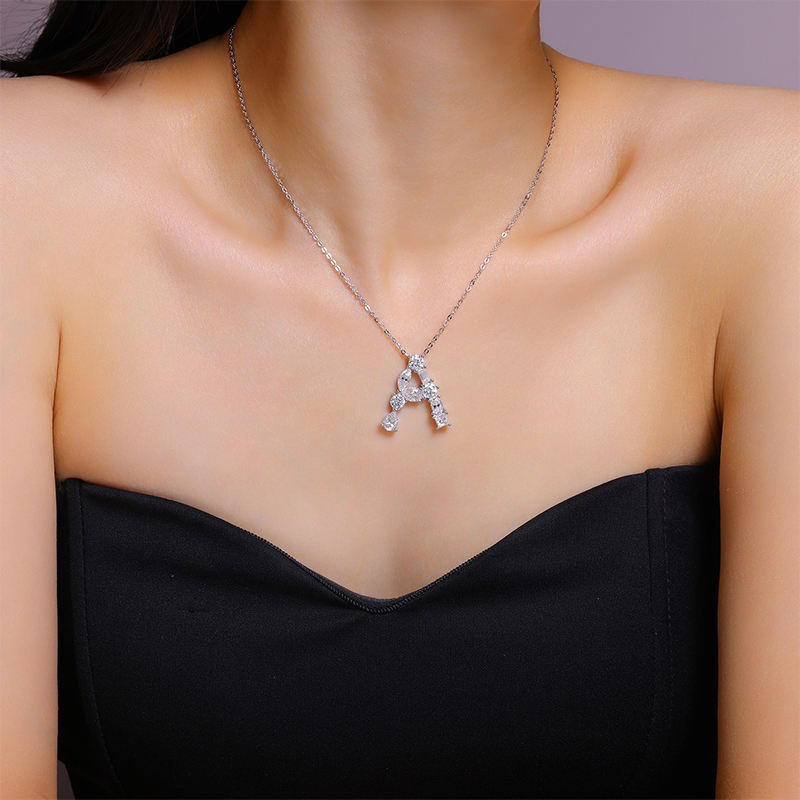 moissanite pendant, alphabetic pendant necklace, gold pendant necklace, silver pendant necklace, diamond pendant, custom moissanite pendant, gold necklace, gold necklace women, white gold necklace, 14k gold necklace, valentines gift for her, birthday gift for her, luxury statement necklace, moissanite pendant necklace, lab grown diamond pendant, minimalist luxury jewelry, designer style pendant, elegant womens necklace