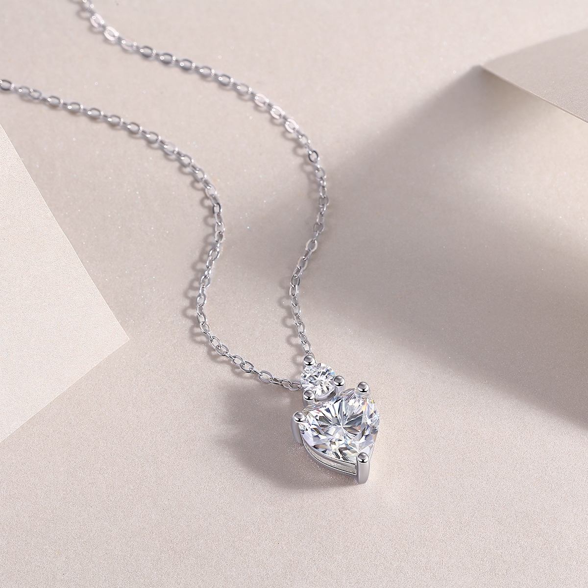 moissanite pendant, pendant necklace, gold pendant necklace, silver pendant necklace, diamond pendant, custom moissanite pendant, gold necklace, gold necklace women, white gold necklace, 14k gold necklace, valentines gift for her, birthday gift for her