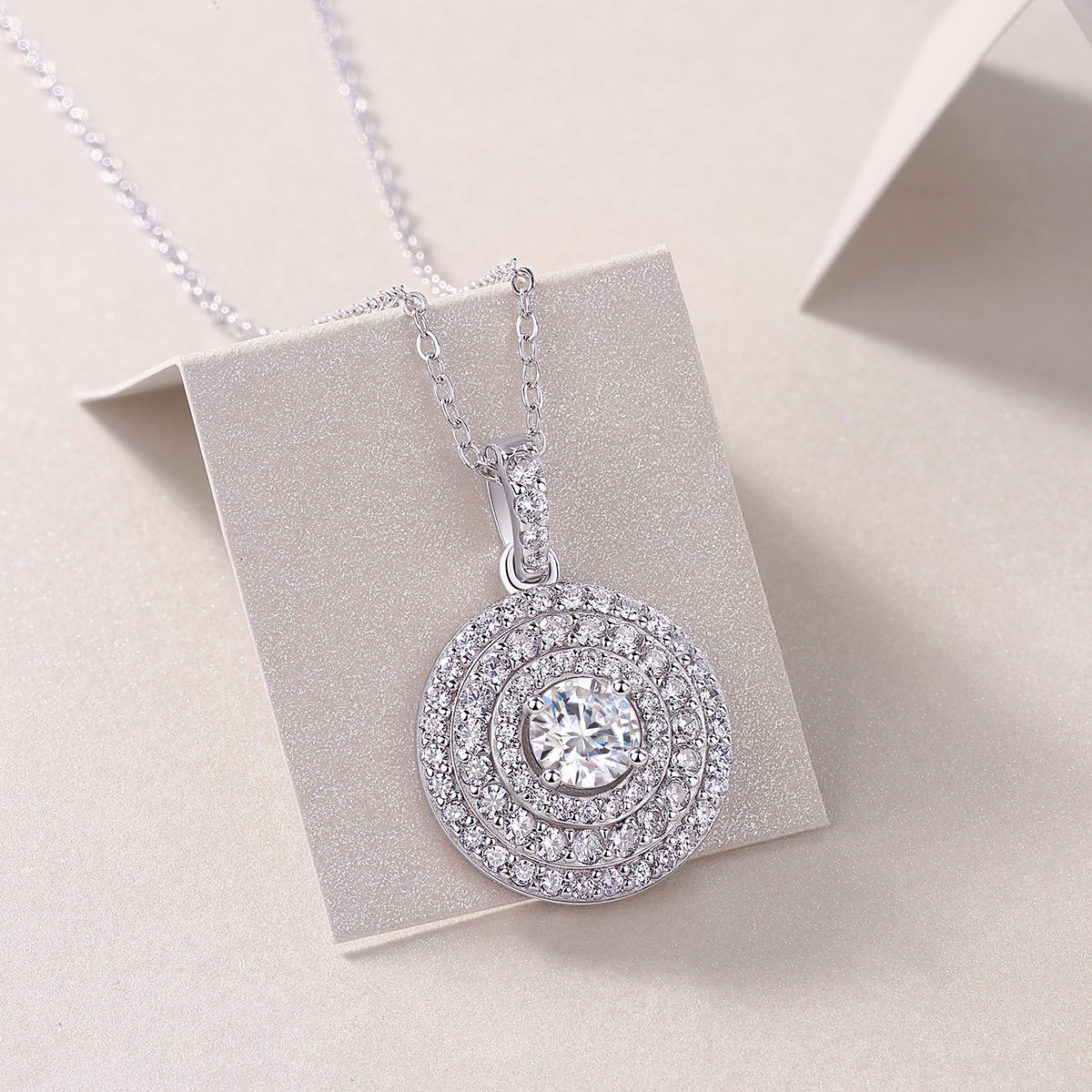 round cut moissanite pendant, solitaire pendant necklace, gold pendant necklace, silver pendant necklace, diamond pendant, custom moissanite pendant, gold necklace, gold necklace women, white gold necklace, 14k gold necklace, valentines gift for her, birthday gift for her, 925 silver necklace