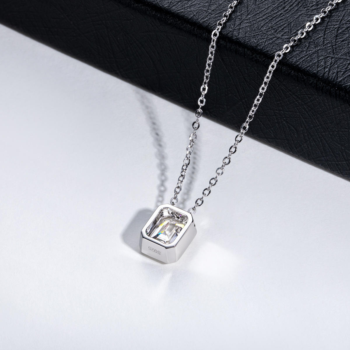 moissanite pendant, solitaire pendant necklace, gold pendant necklace, silver pendant necklace, diamond pendant, custom moissanite pendant, gold necklace, gold necklace women, white gold necklace, 14k gold necklace, valentines gift for her, birthday gift for her