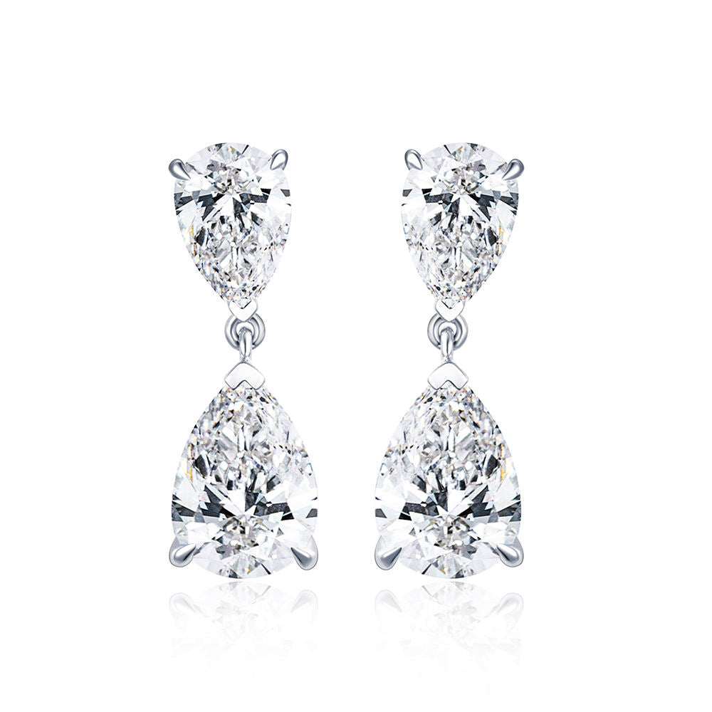 drop earrings, diamond drop earrings, gold drop earrings, silver drop earrings, diamond earrings, diamond earrings for women, lab grown diamond earrings, real diamond earrings, lab created diamond earrings, valentines gift for her, birthday gift for her